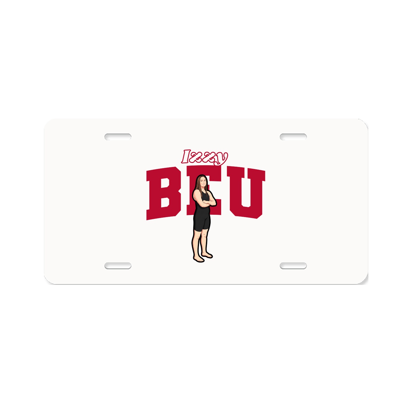 License Plate — Name Arch in Classic