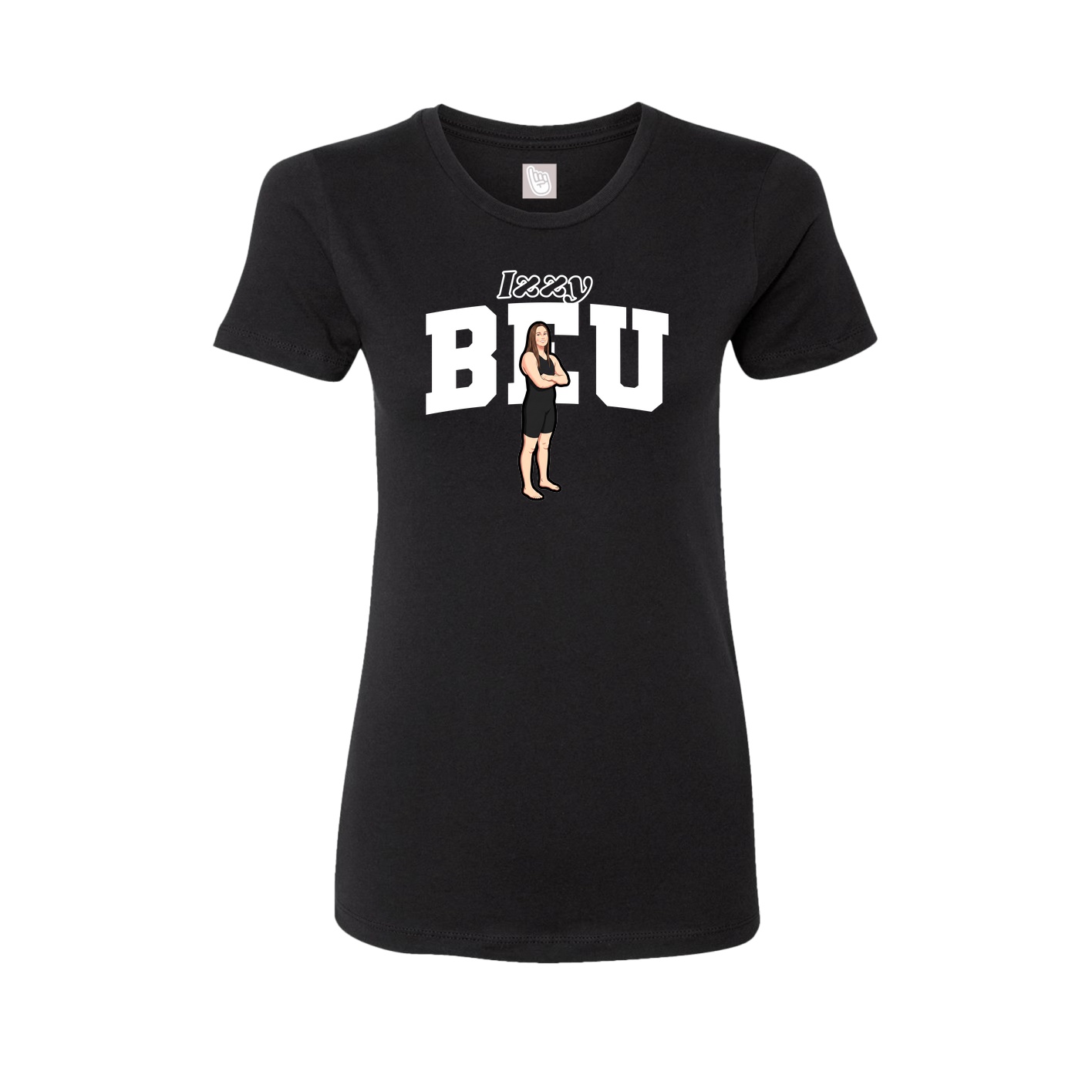 Womens Tee — Name Arch in Black