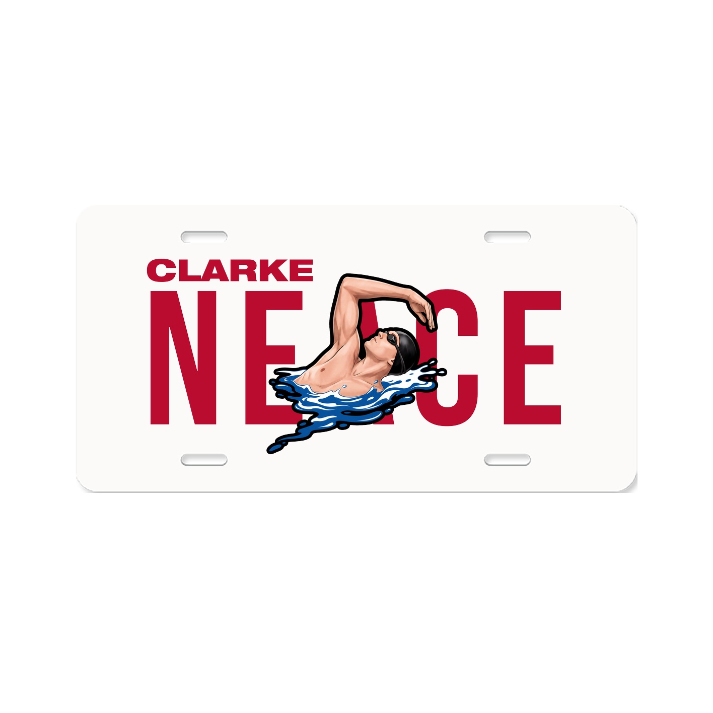 License Plate — Player Name in Classic