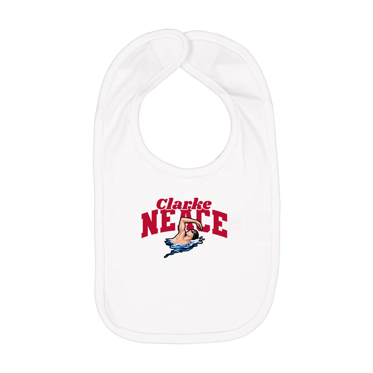 Infant Bib — Signature Arch in White