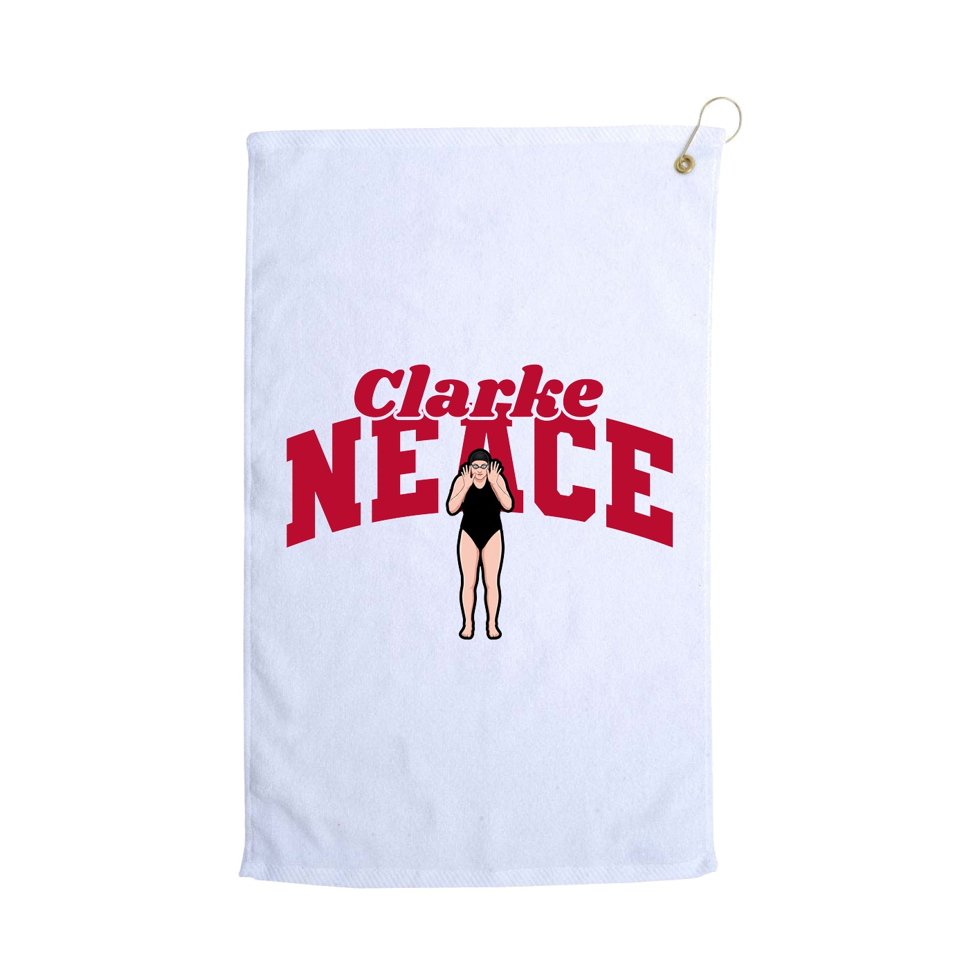 Golf Towel — Signature Arch in White