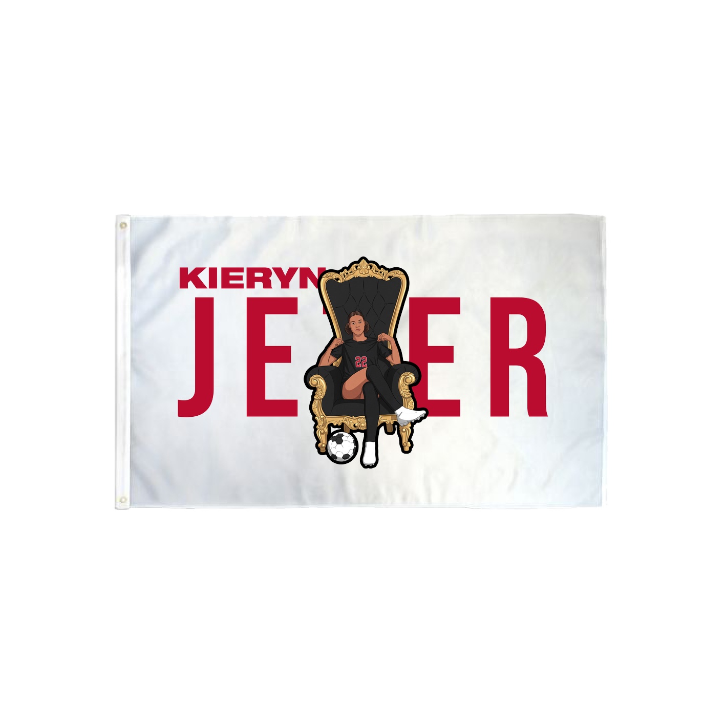 3x5 Flag — Player Name in Classic
