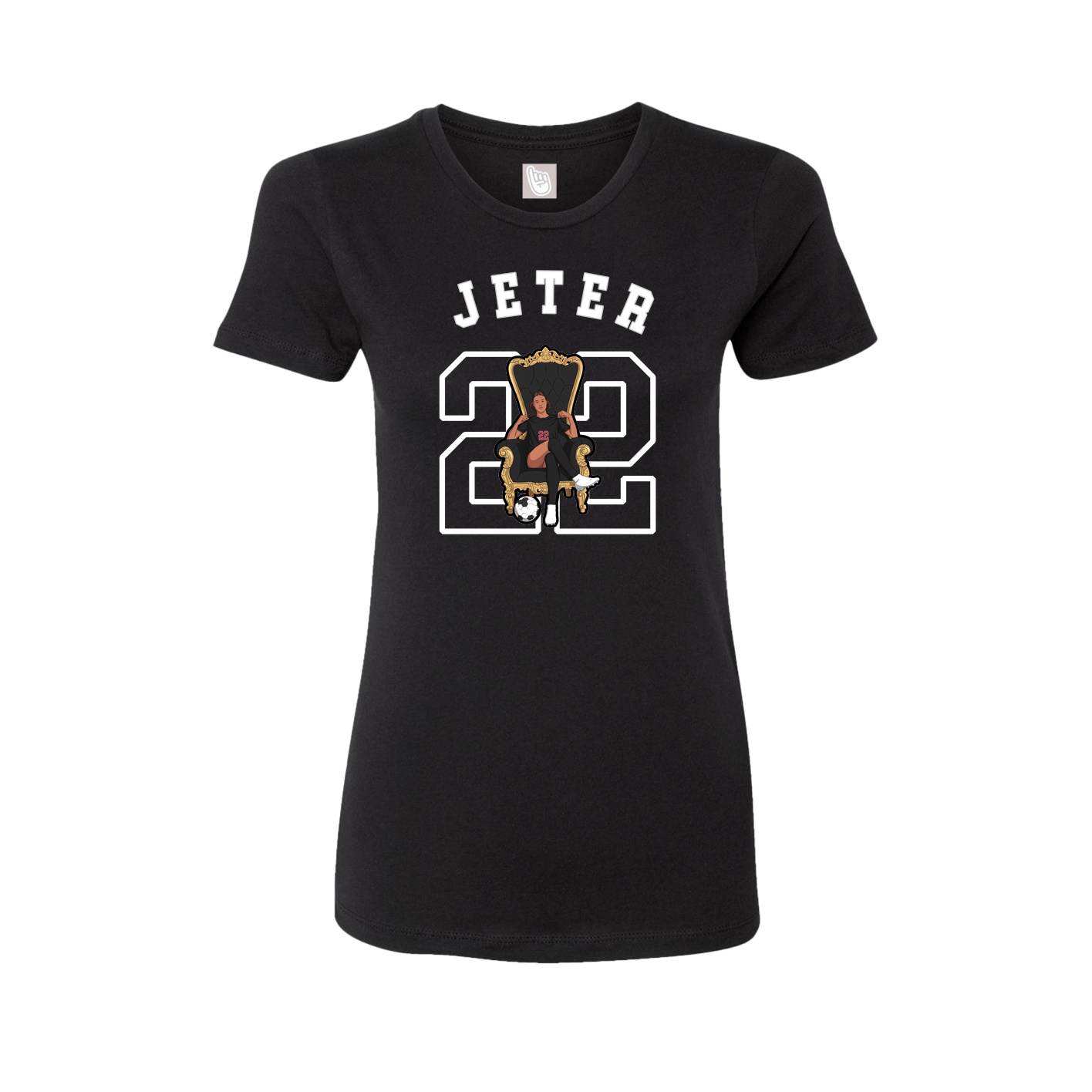 Fitted Women's Tee — Shirsey Arch in Black