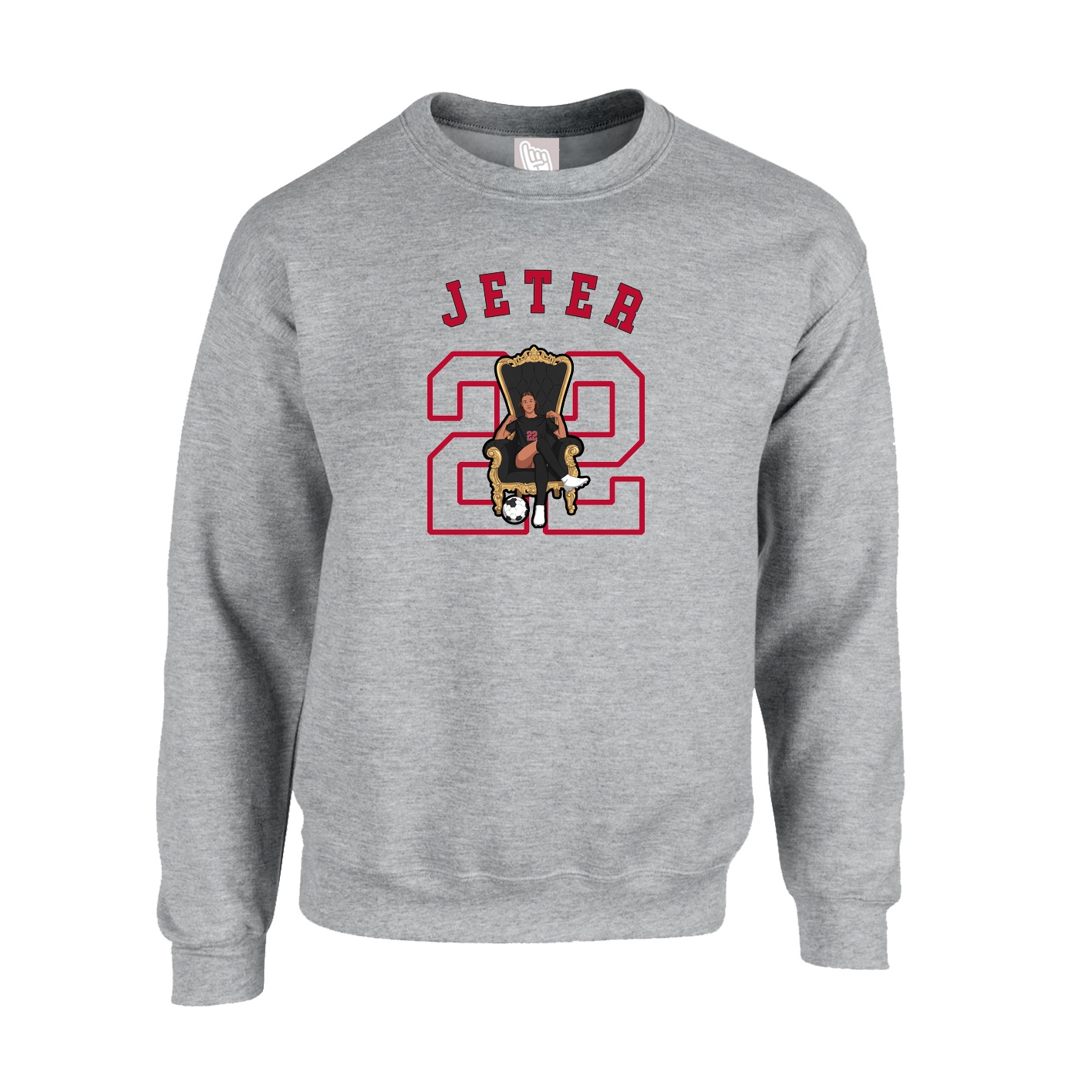 Fleece Crew — Shirsey Arch in Grey