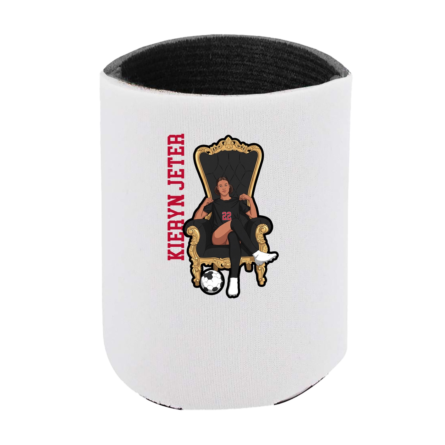 Can Holder — Name Vertical in White