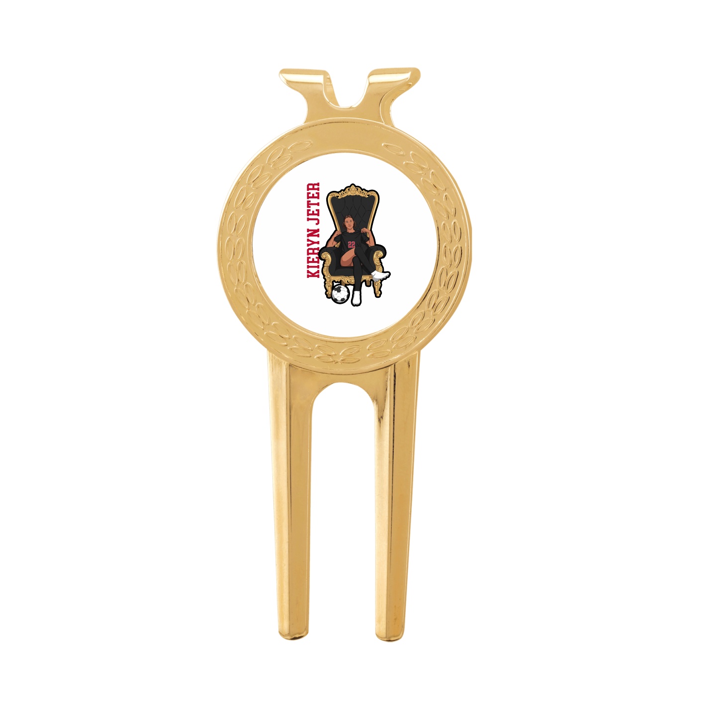 Divot Tool with Ball Marker — Name Vertical in Classic
