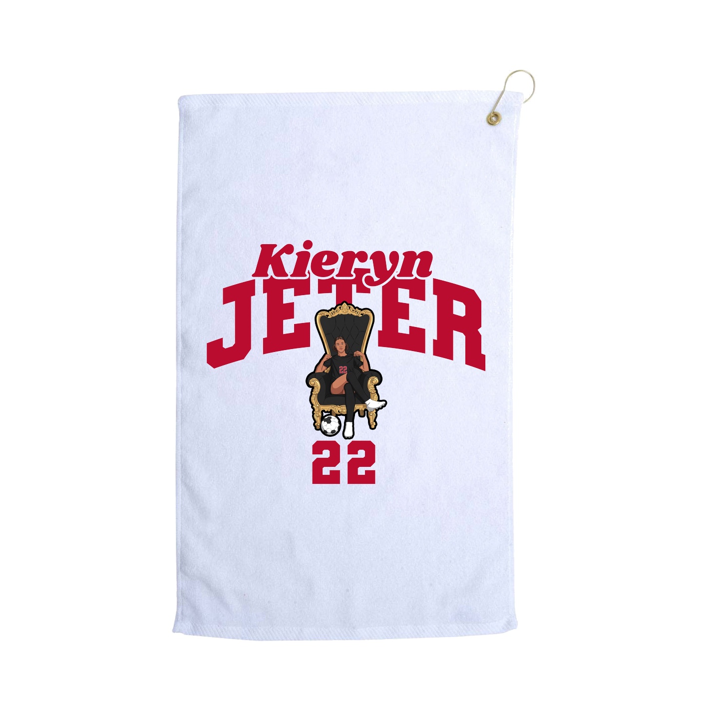 Golf Towel — Signature Arch in White