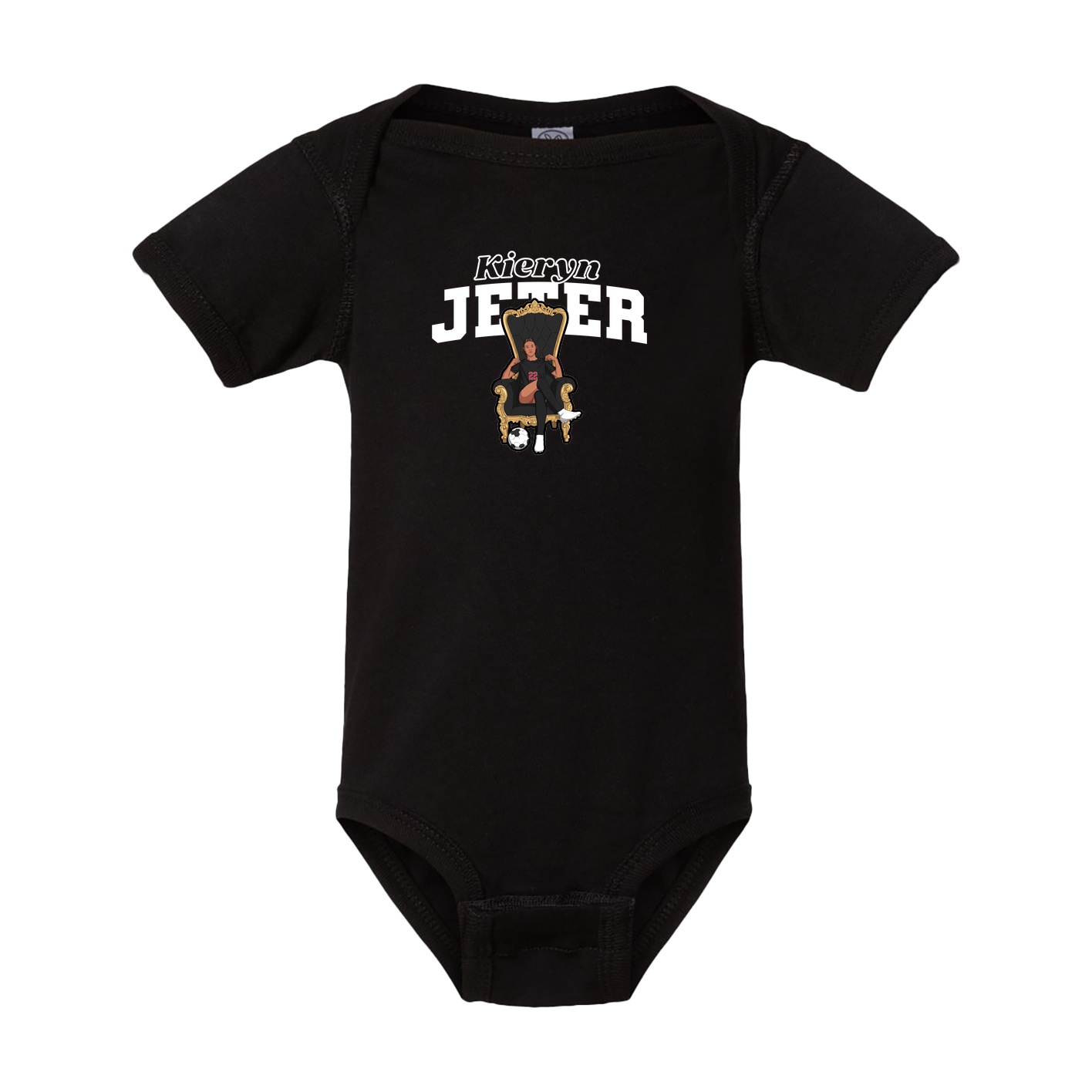 Baby Onesie — Name Arch in Black