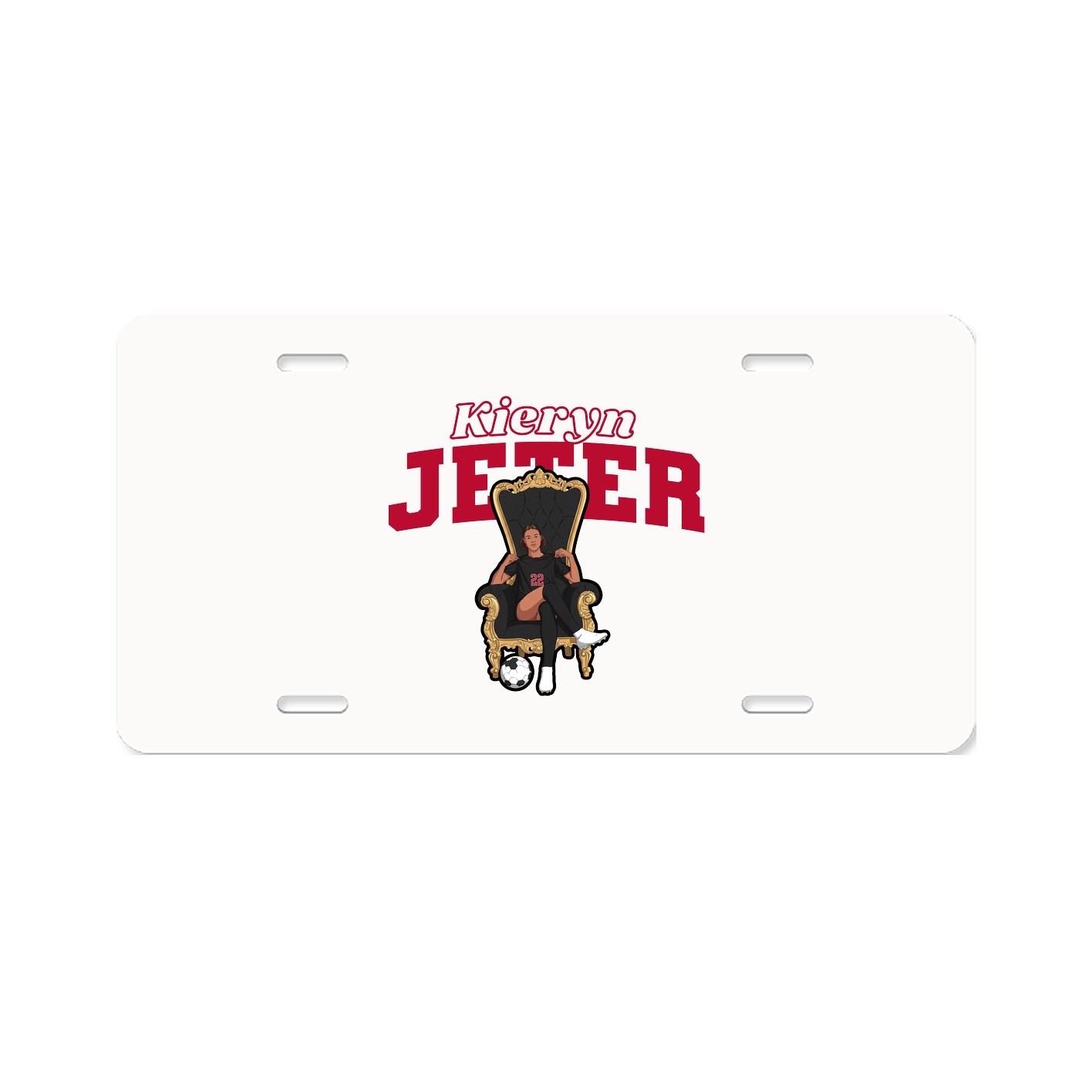 License Plate — Name Arch in Classic