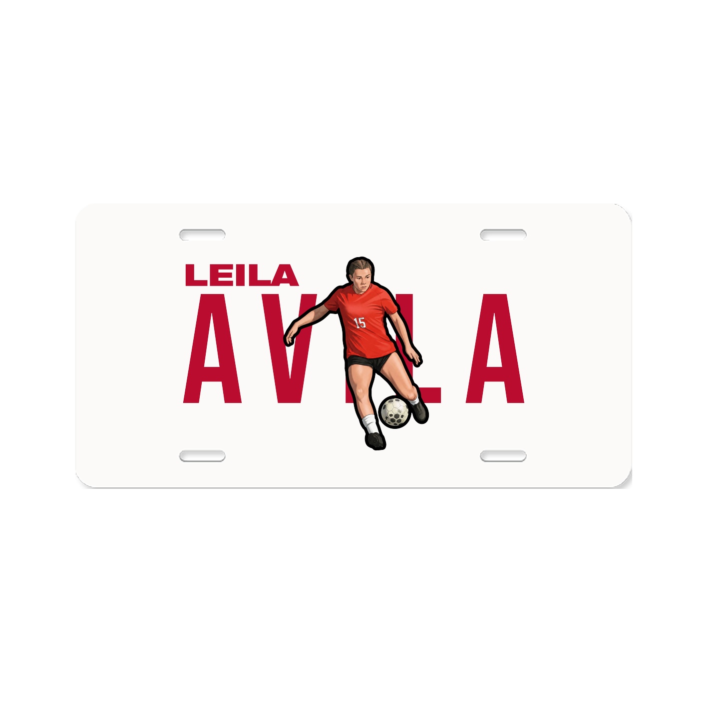 License Plate — Player Name in Classic