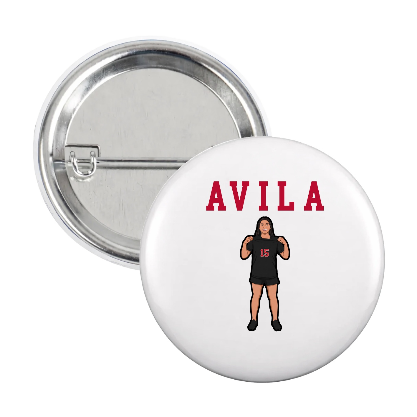 Game Day Button — Shirsey in White