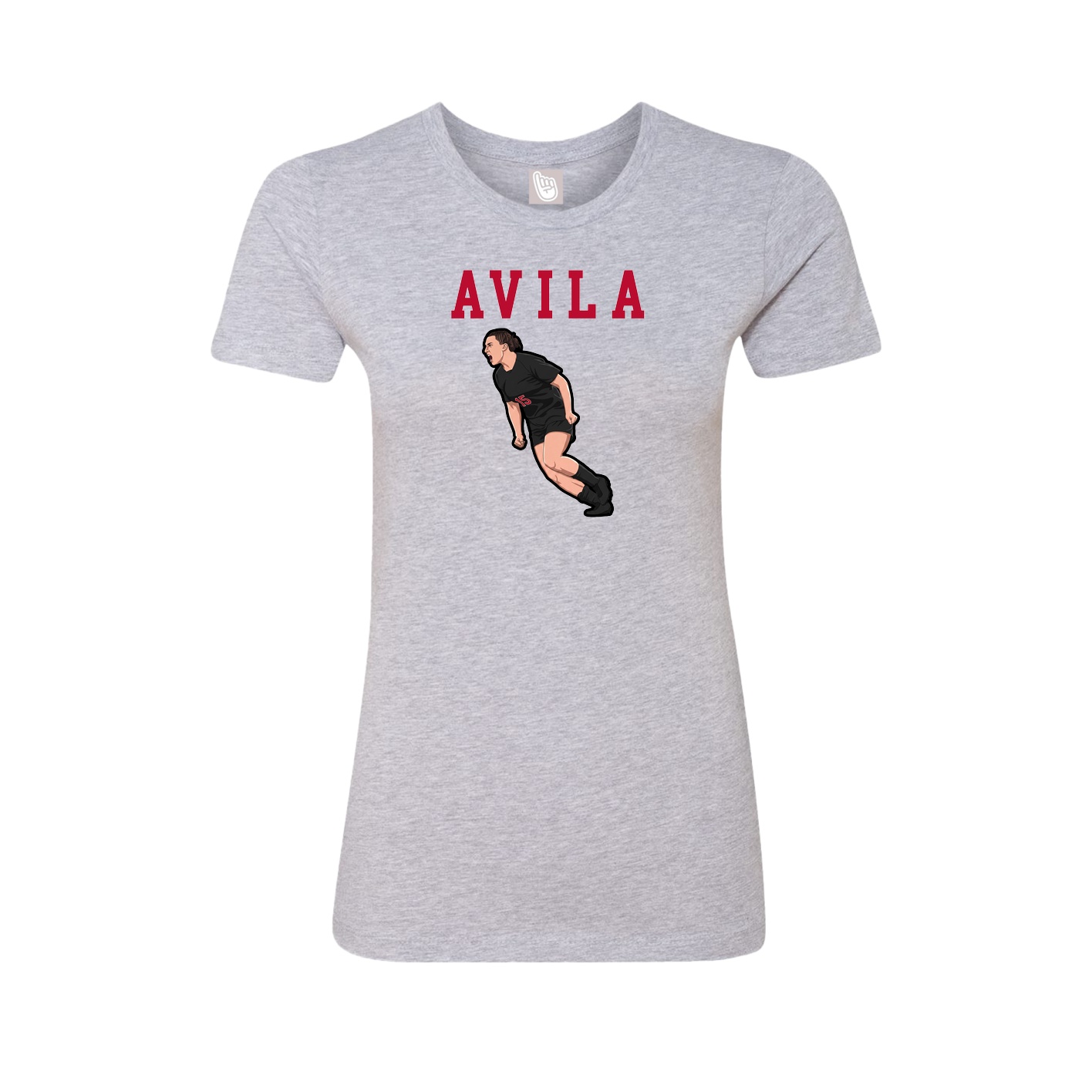 Fitted Women's Tee — Shirsey in Grey