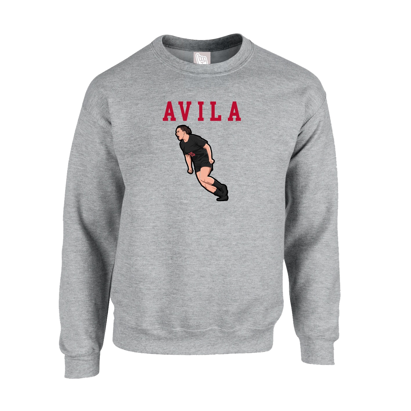 Fleece Crew — Shirsey in Grey