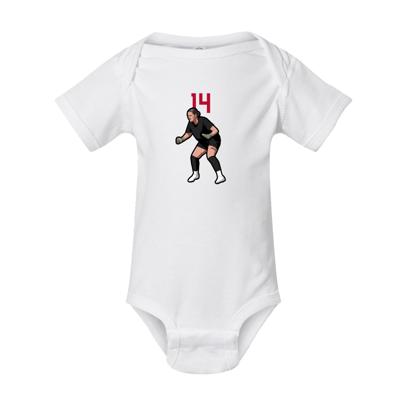 Baby Onesie — Number Top in White