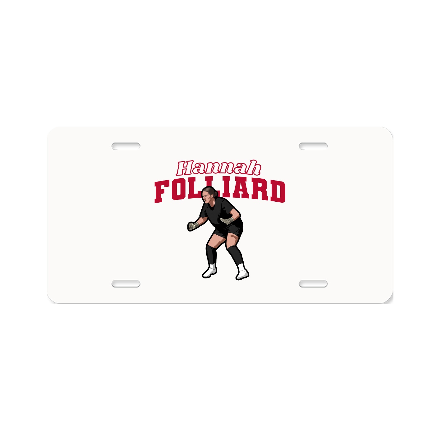 License Plate — Name Arch in Classic