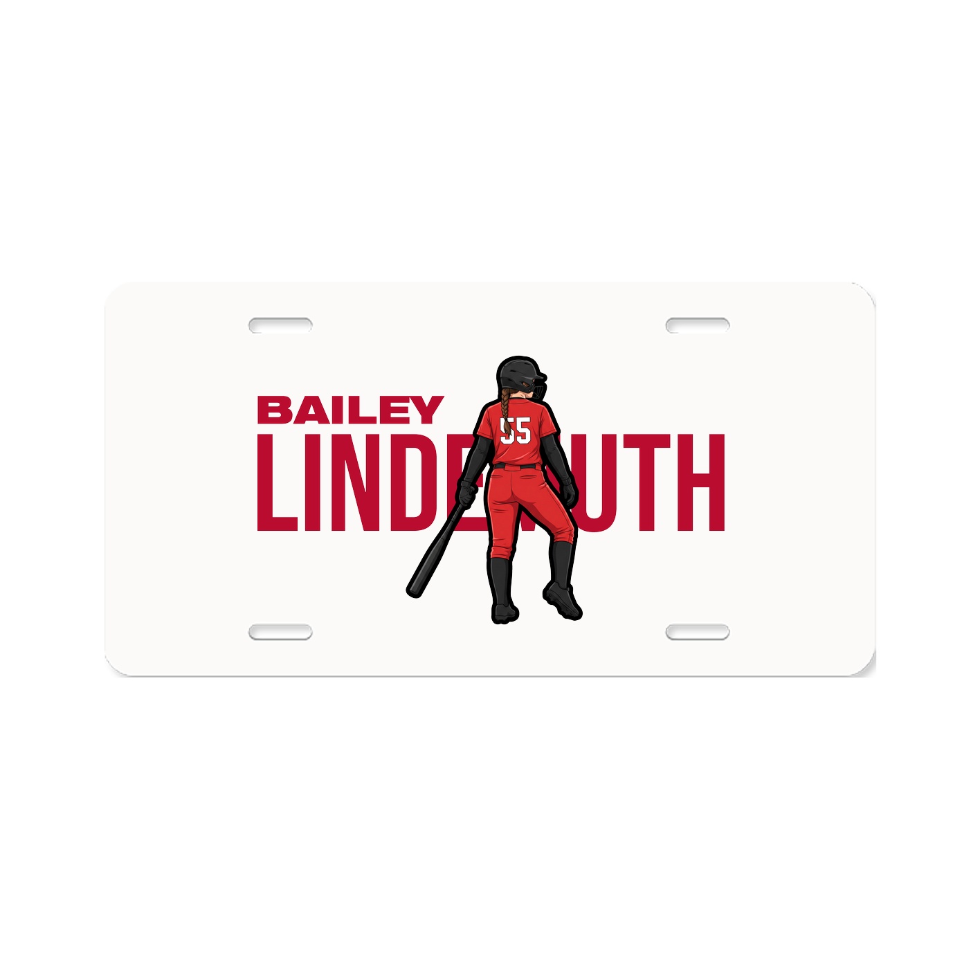 License Plate — Player Name in Classic