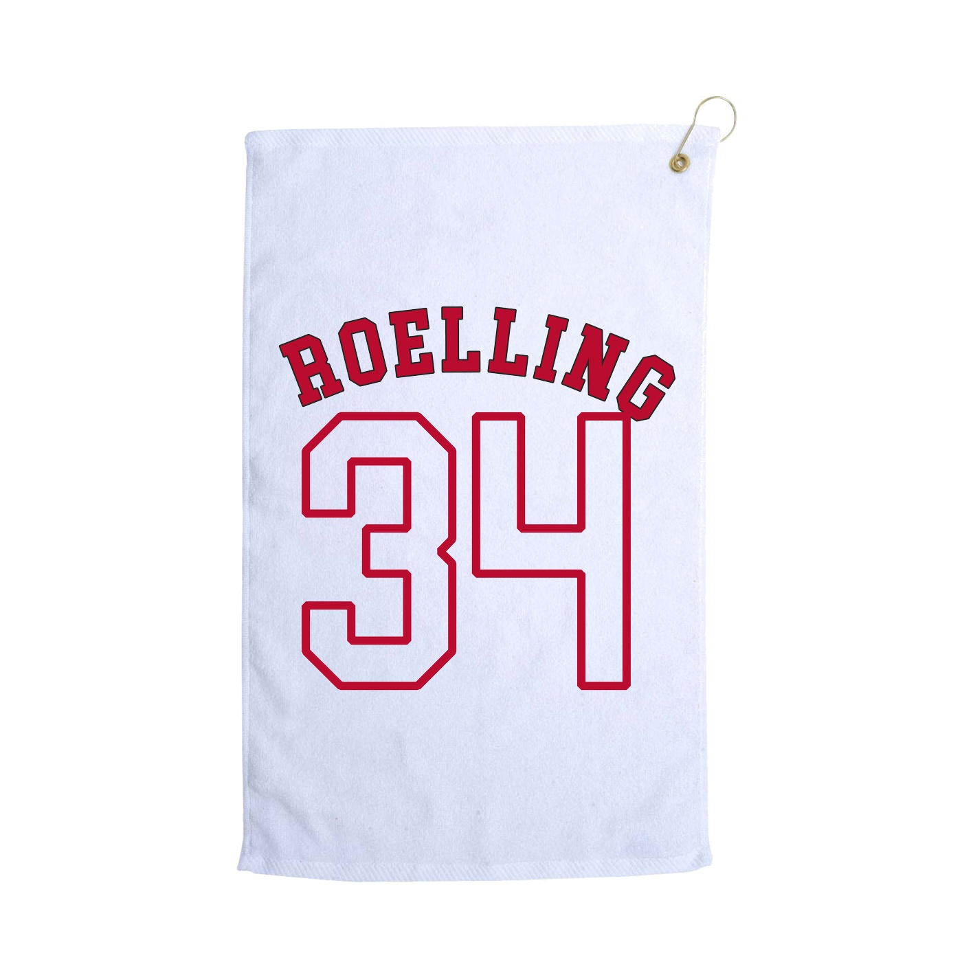Golf Towel — Shirsey Arch in White