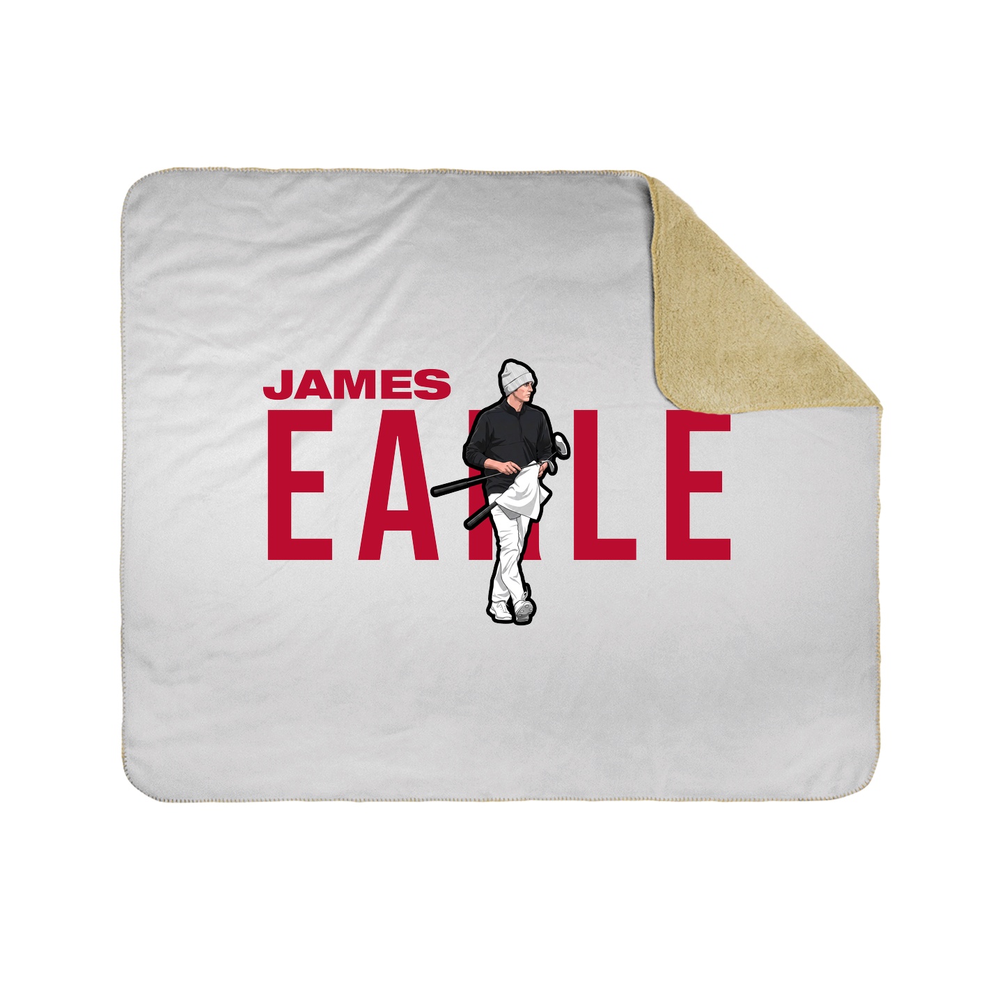 Throw Blanket — Player Name in White