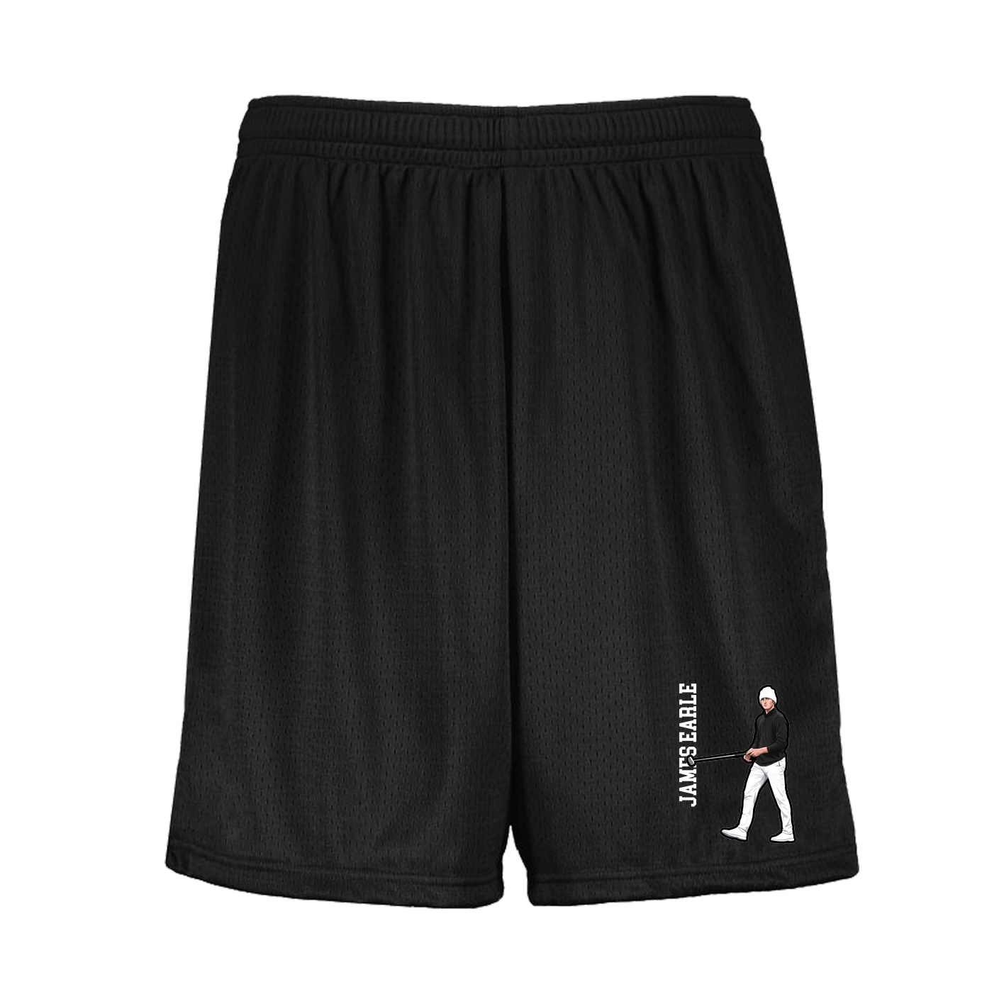 Shorts — Name Vertical in Black