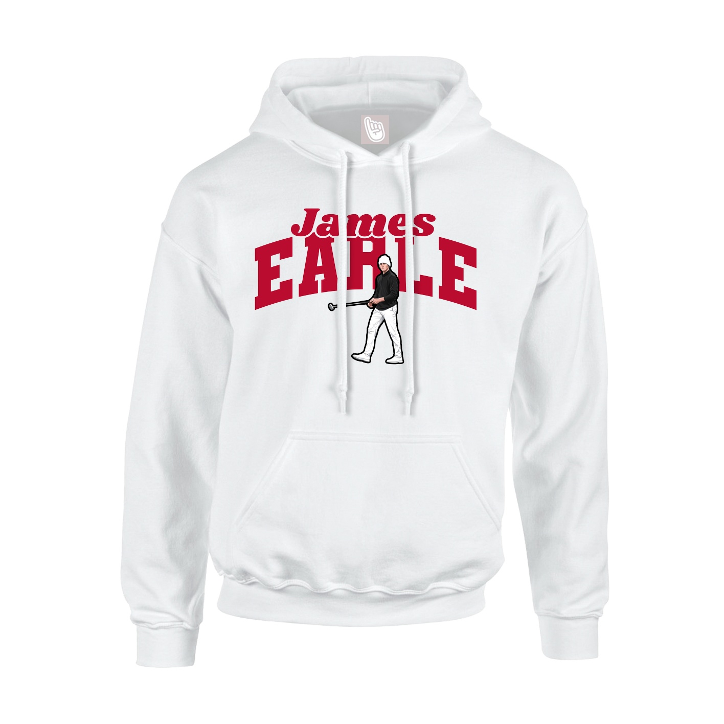 Hoodie — Signature Arch in White