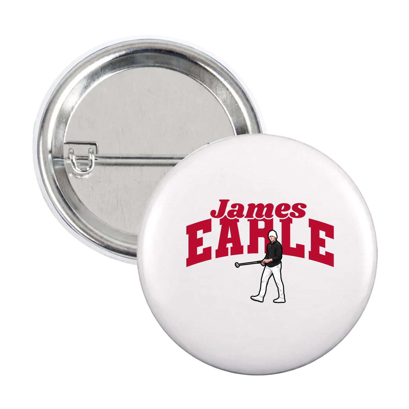 Game Day Button — Signature Arch in White