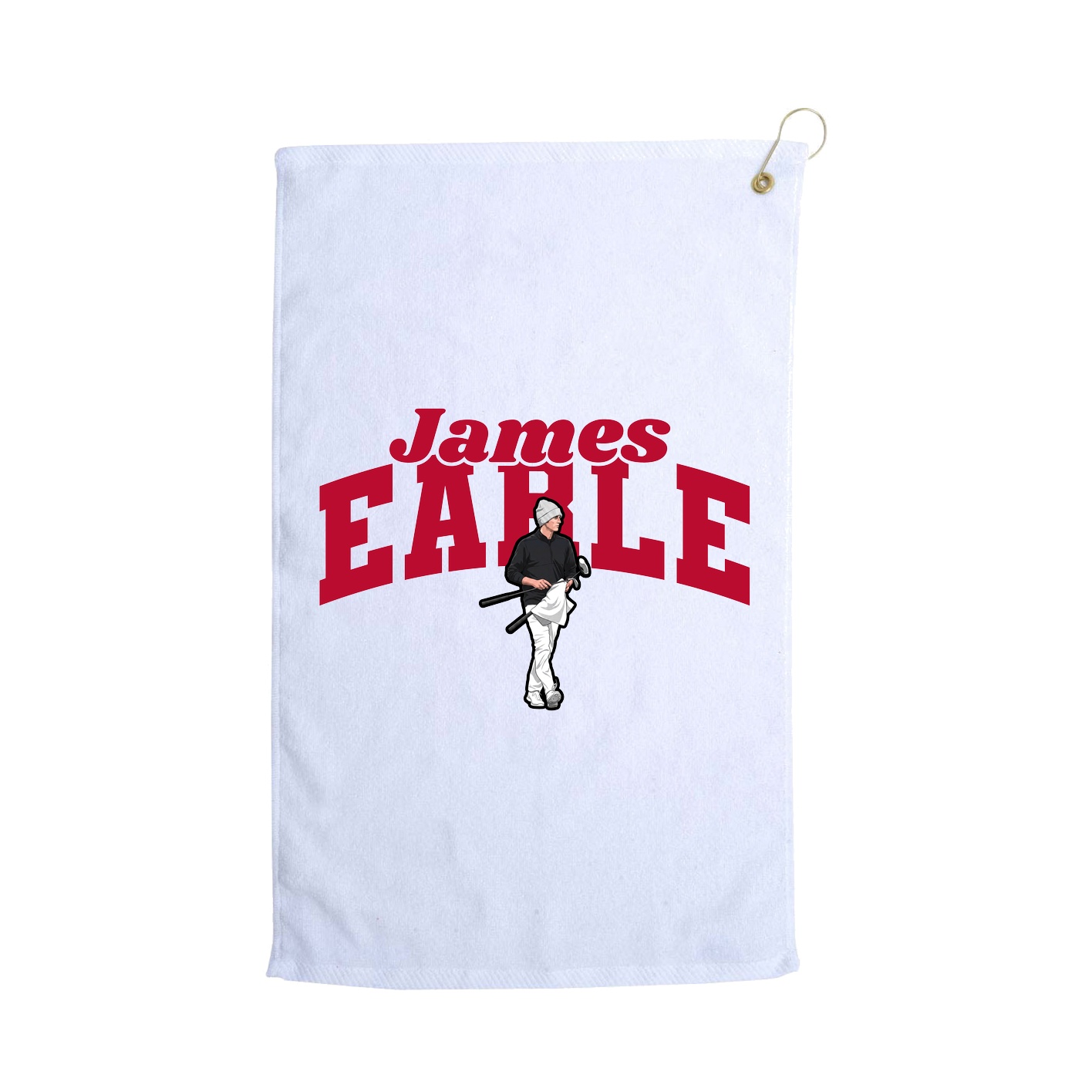 Golf Towel — Signature Arch in White