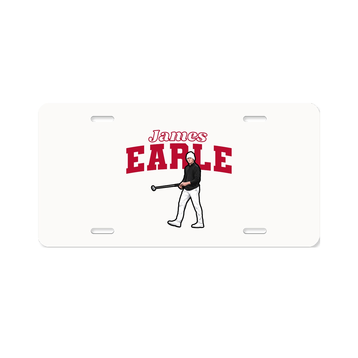 License Plate — Name Arch in Classic