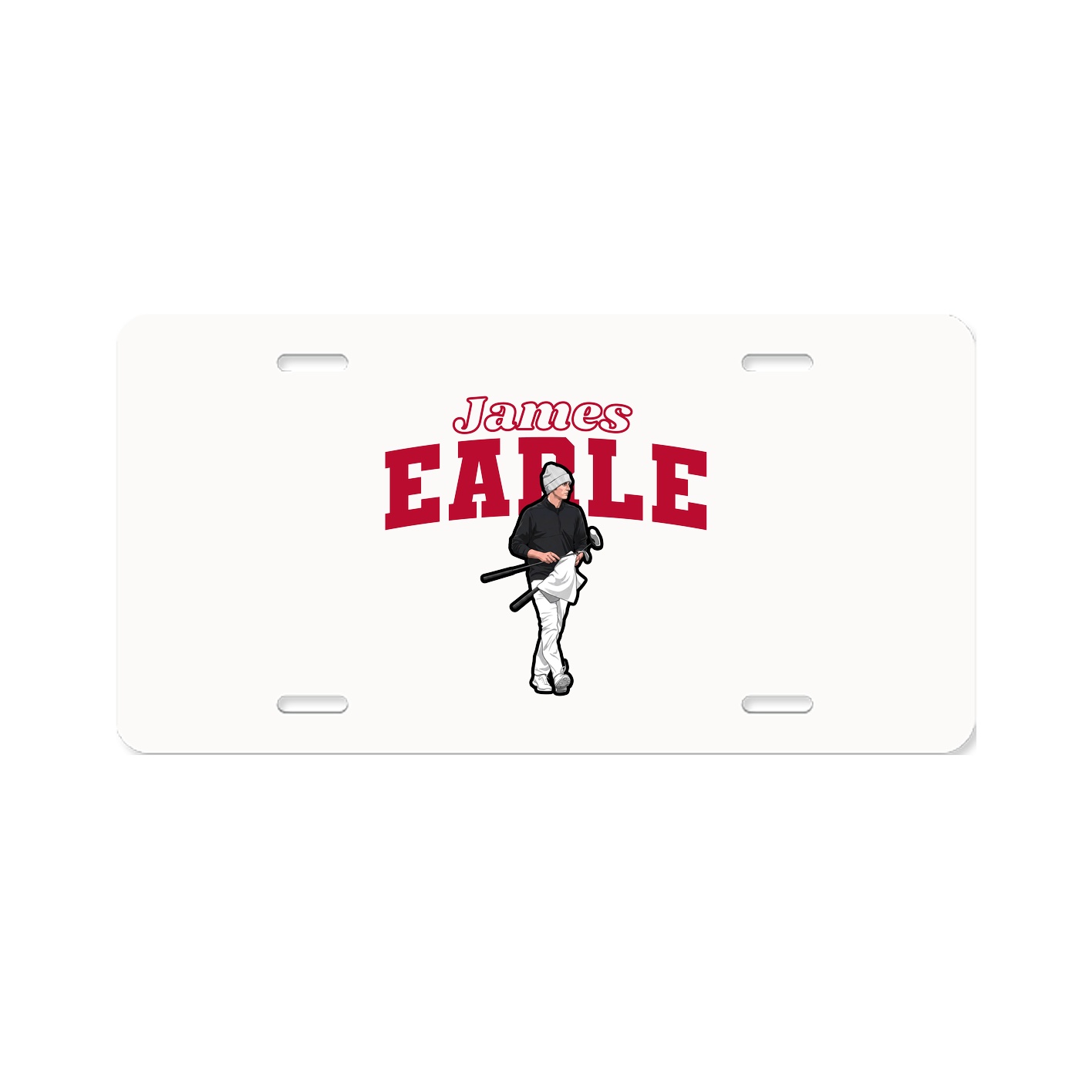 License Plate — Name Arch in Classic