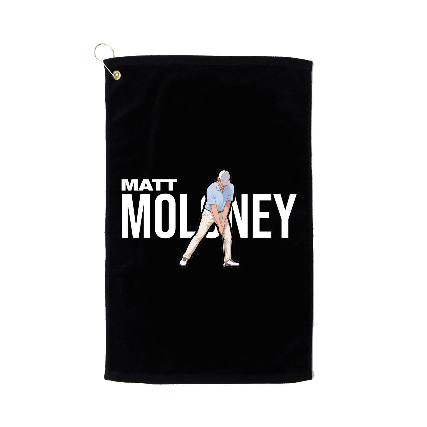 Golf Towel — Player Name in Black