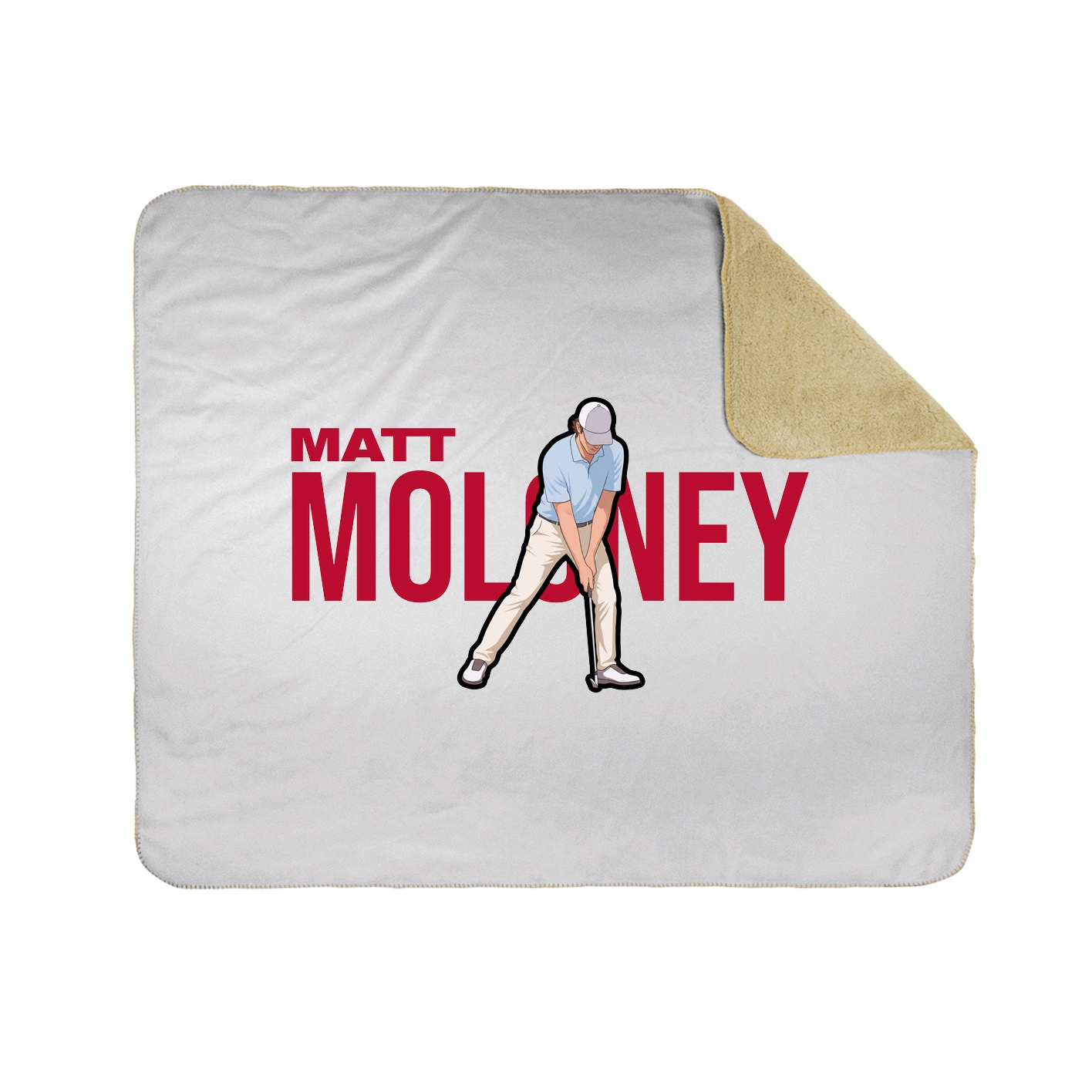 Throw Blanket — Player Name in White