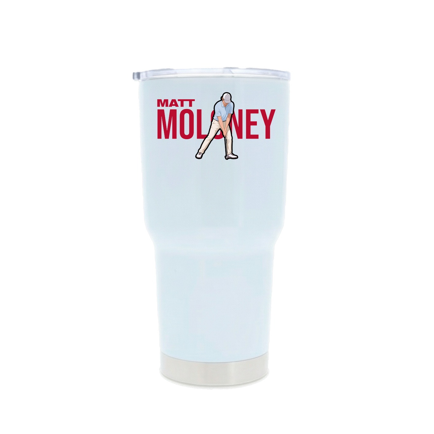 30oz Stainless Steel Tumbler — Player Name in White