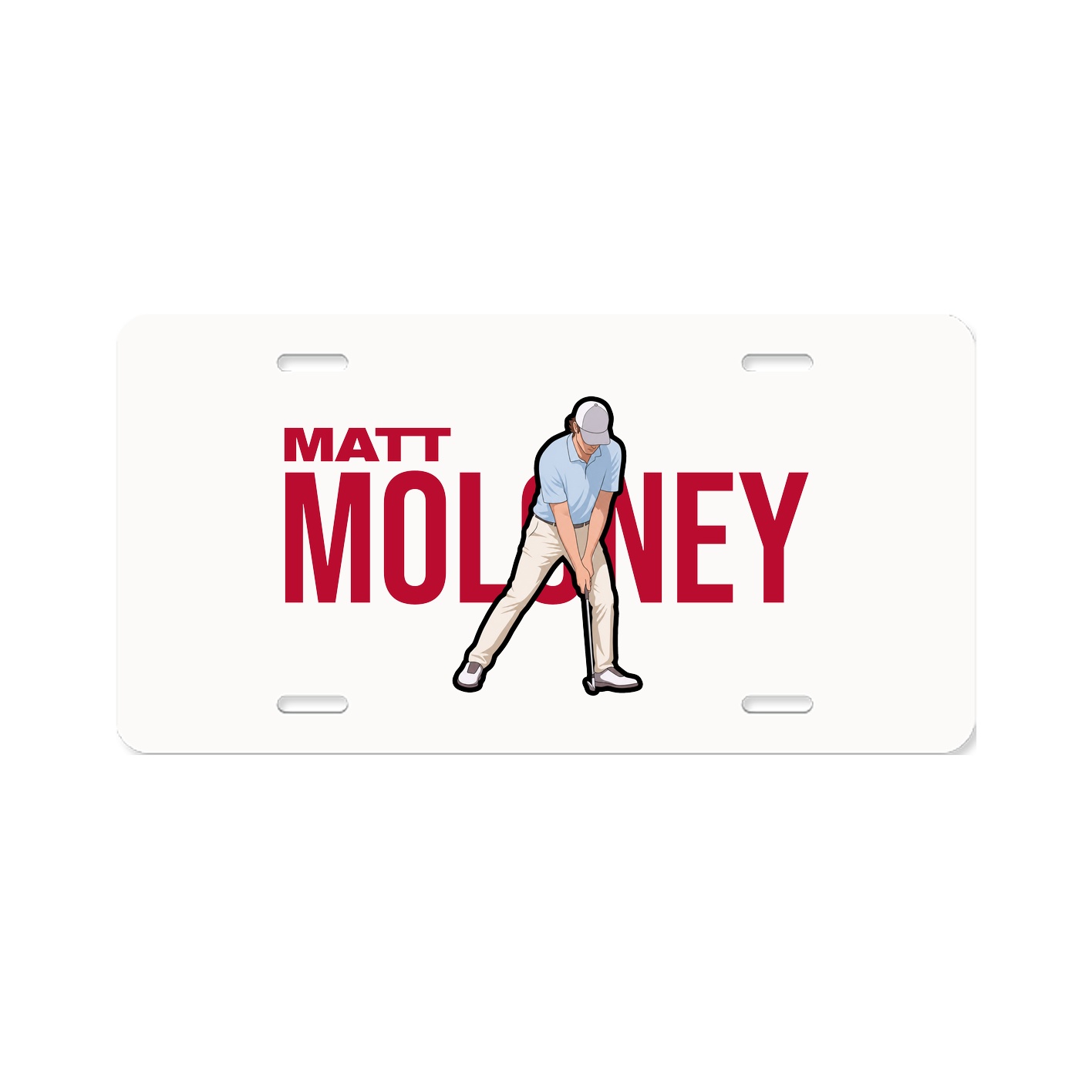 License Plate — Player Name in Classic