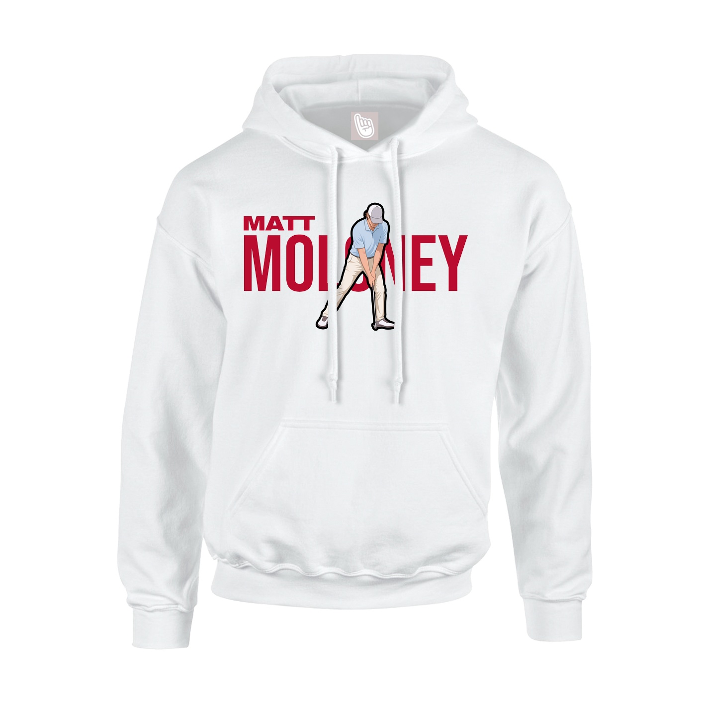 Youth Hoodie — Player Name in White