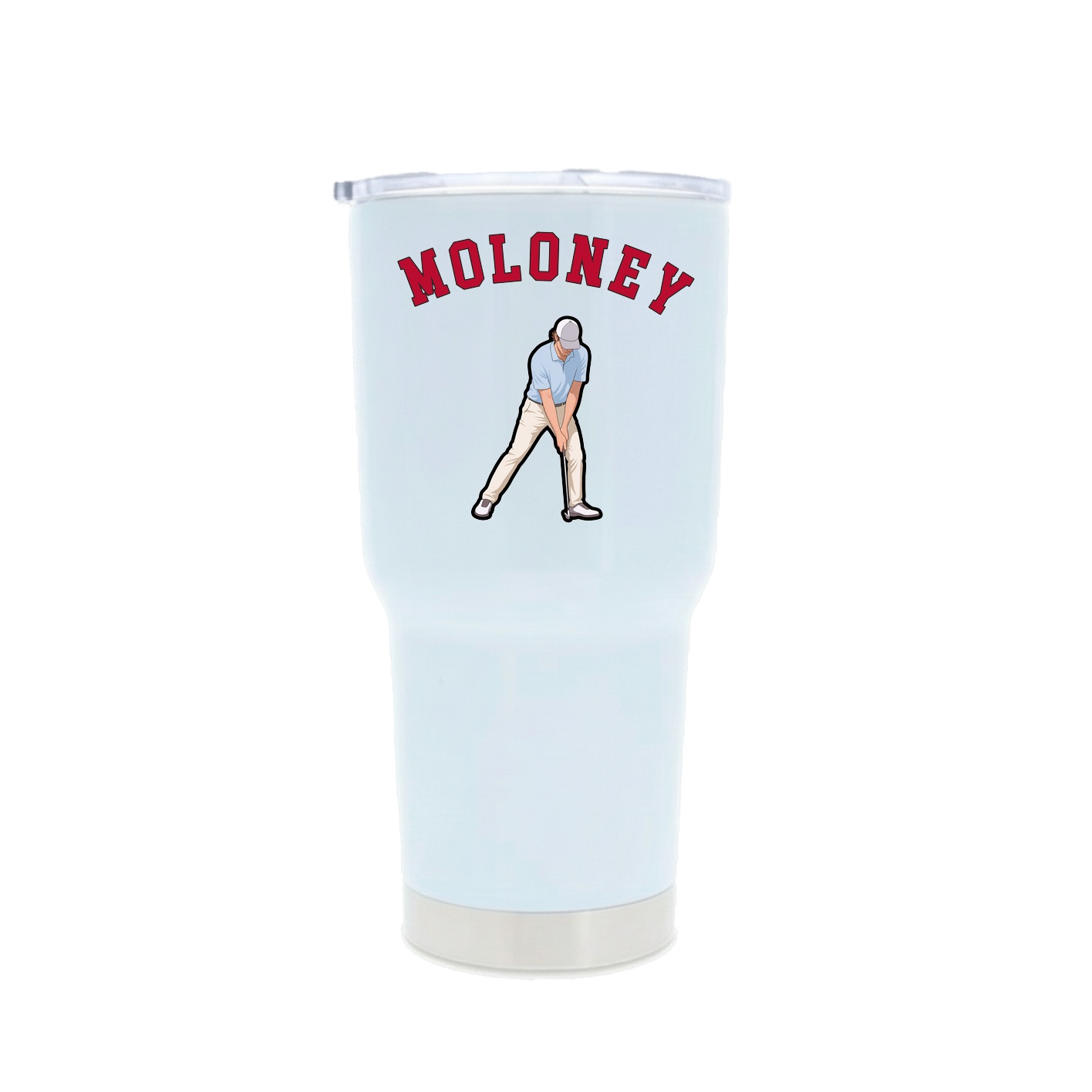 30oz Stainless Steel Tumbler — Shirsey Arch in White