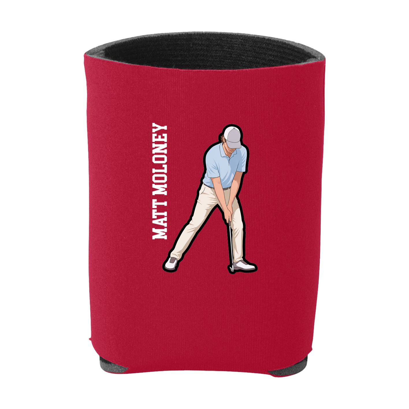 Can Holder — Name Vertical in Red