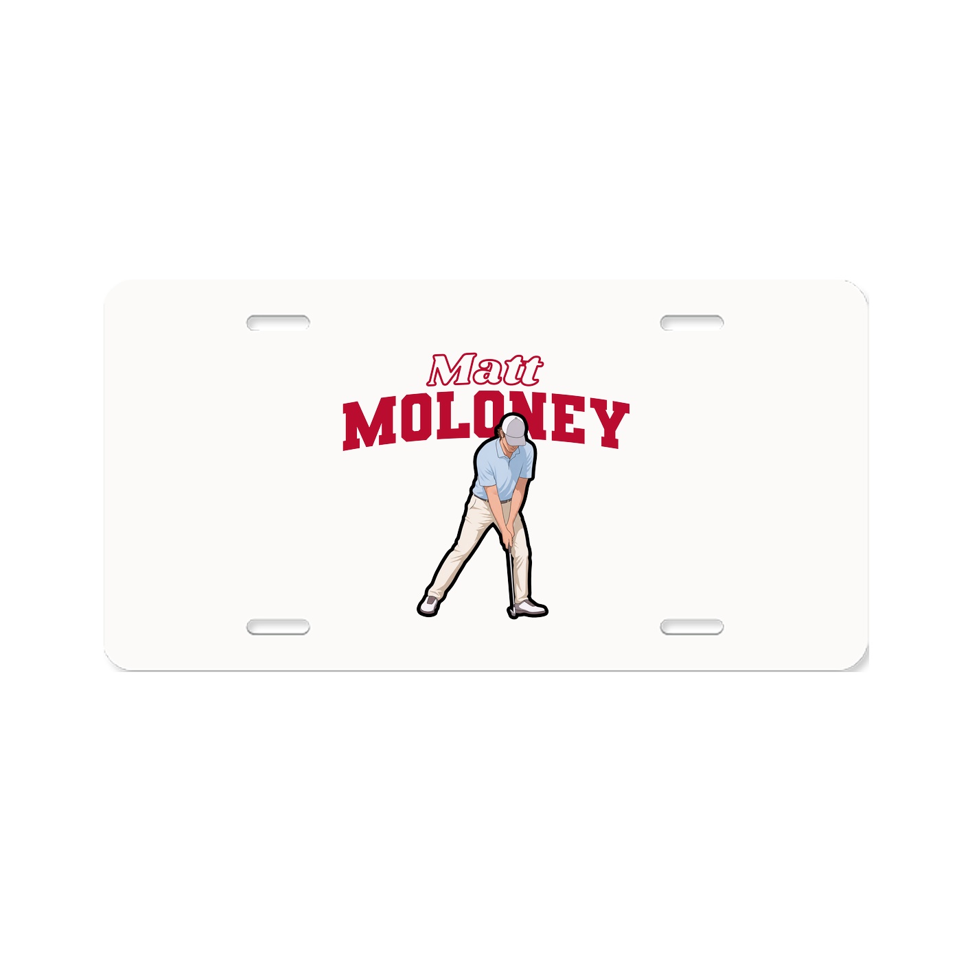 License Plate — Name Arch in Classic