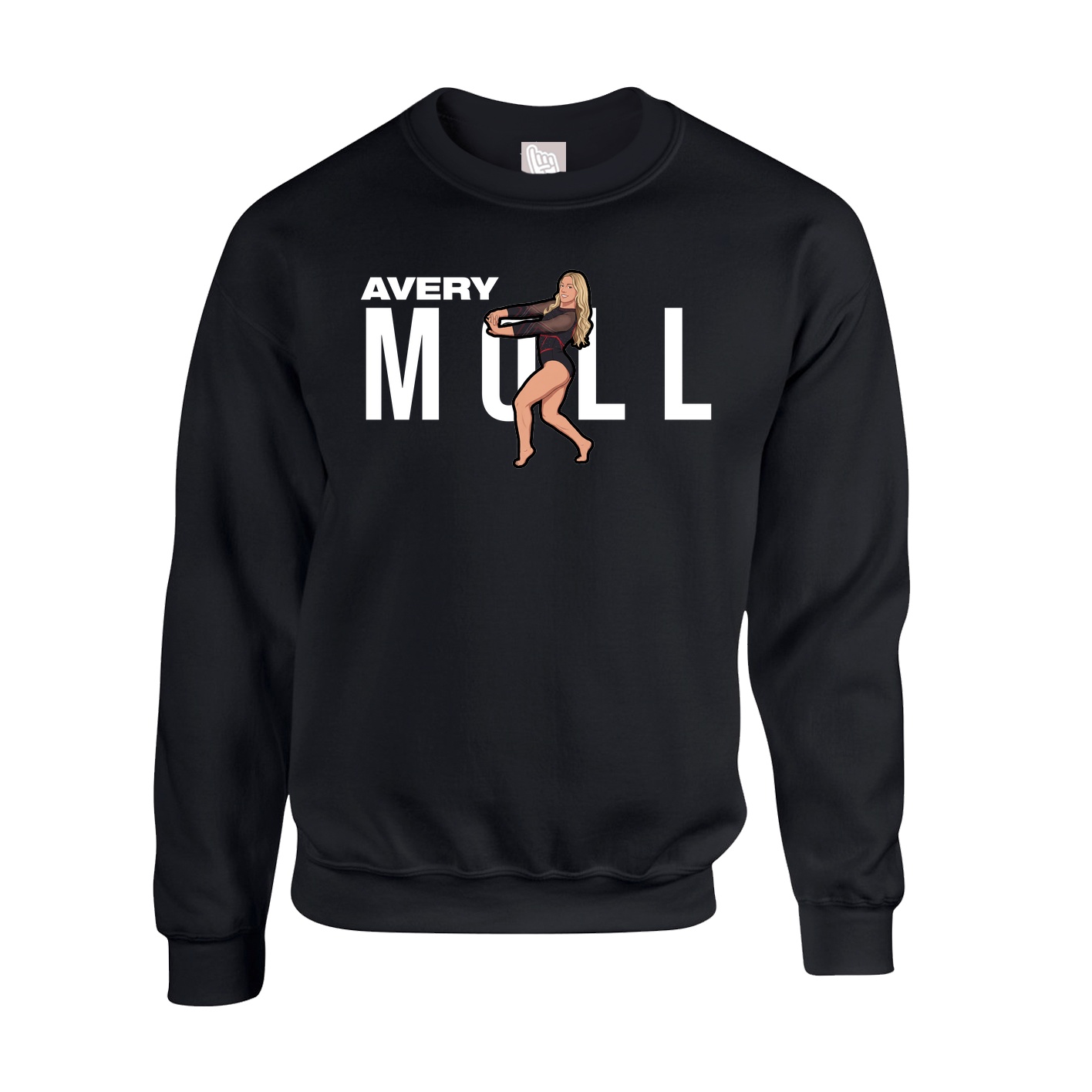Fleece Crew — Player Name in Black