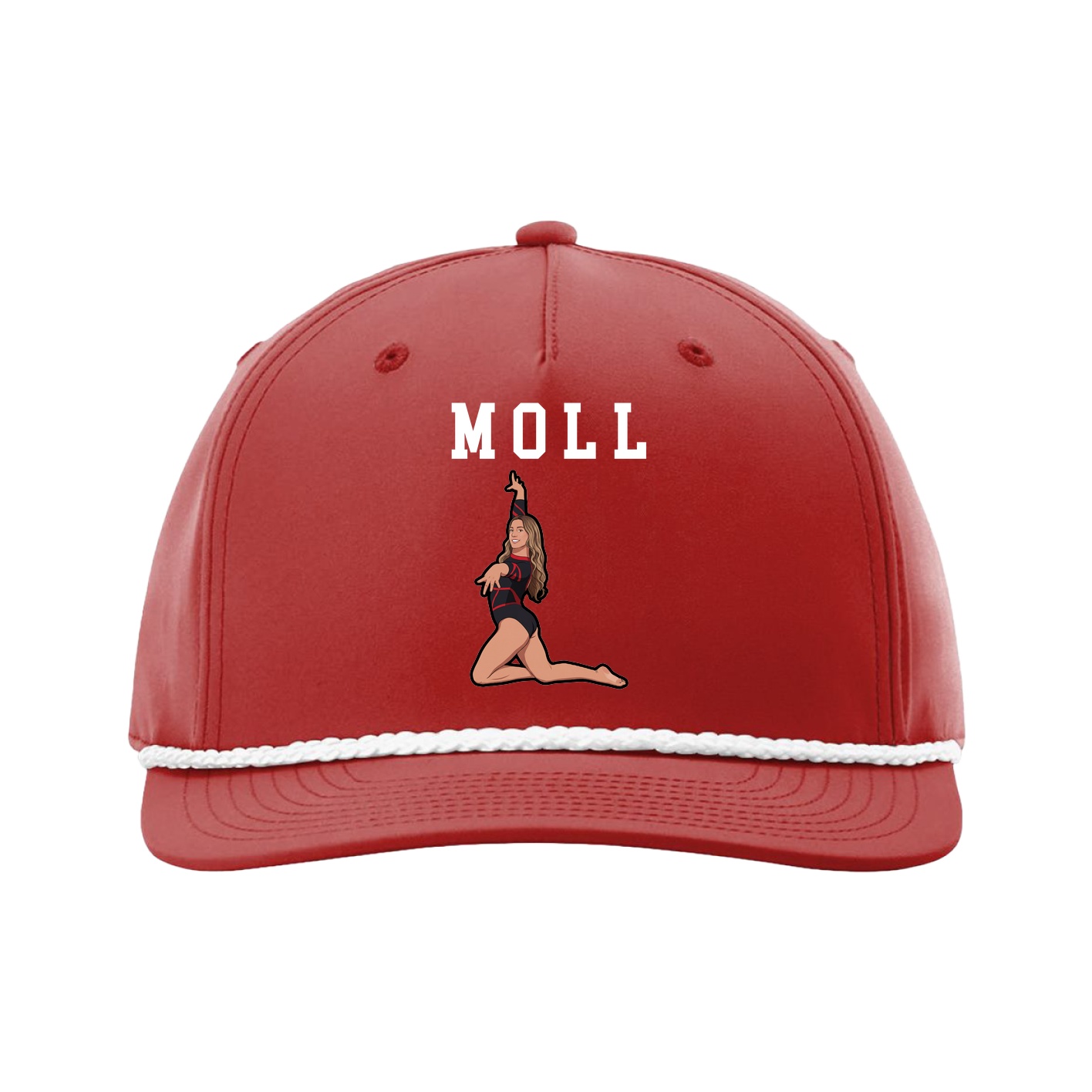 Five-Panel Classic Rope Cap — Shirsey in Red