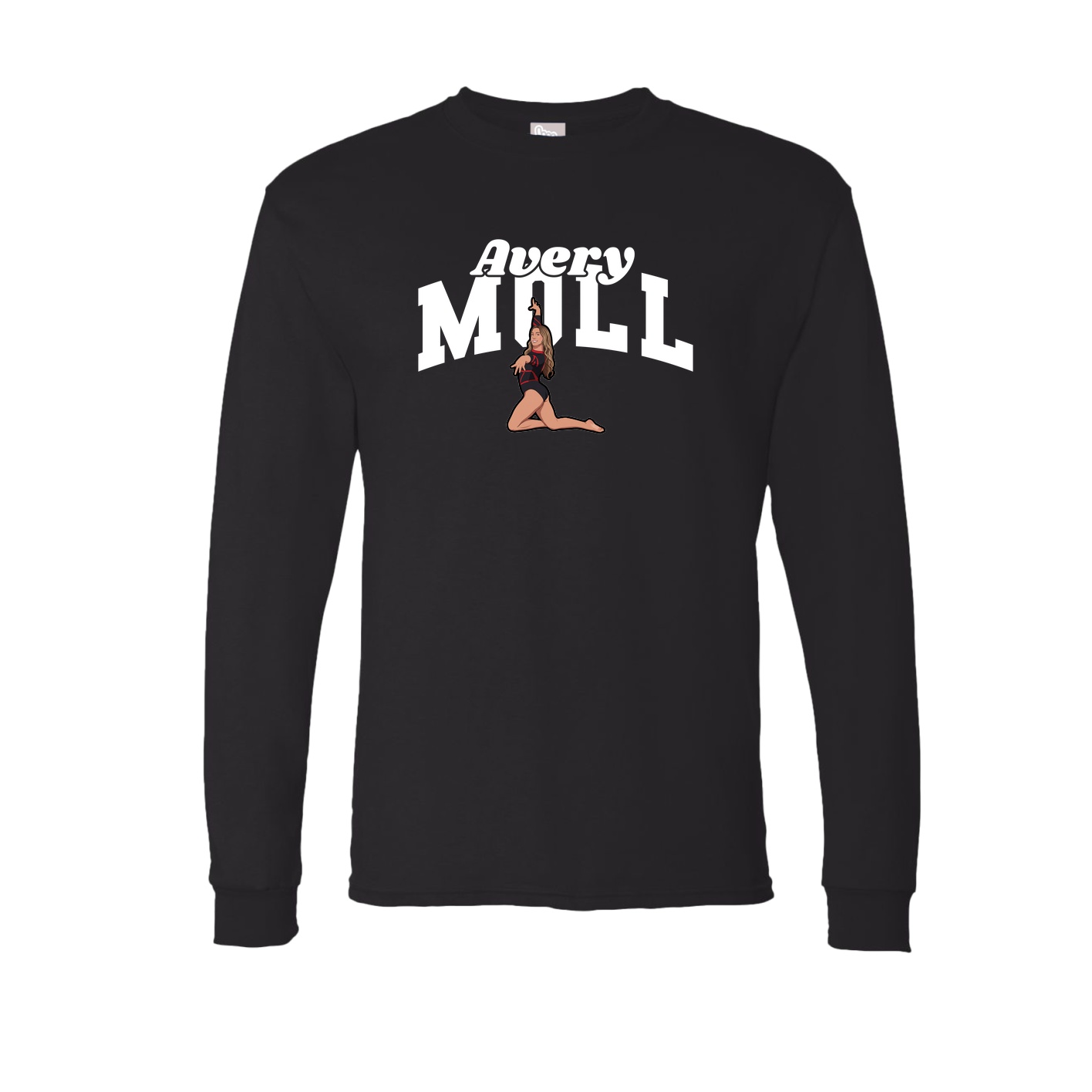 Long Sleeve Tee — Signature Arch in Black