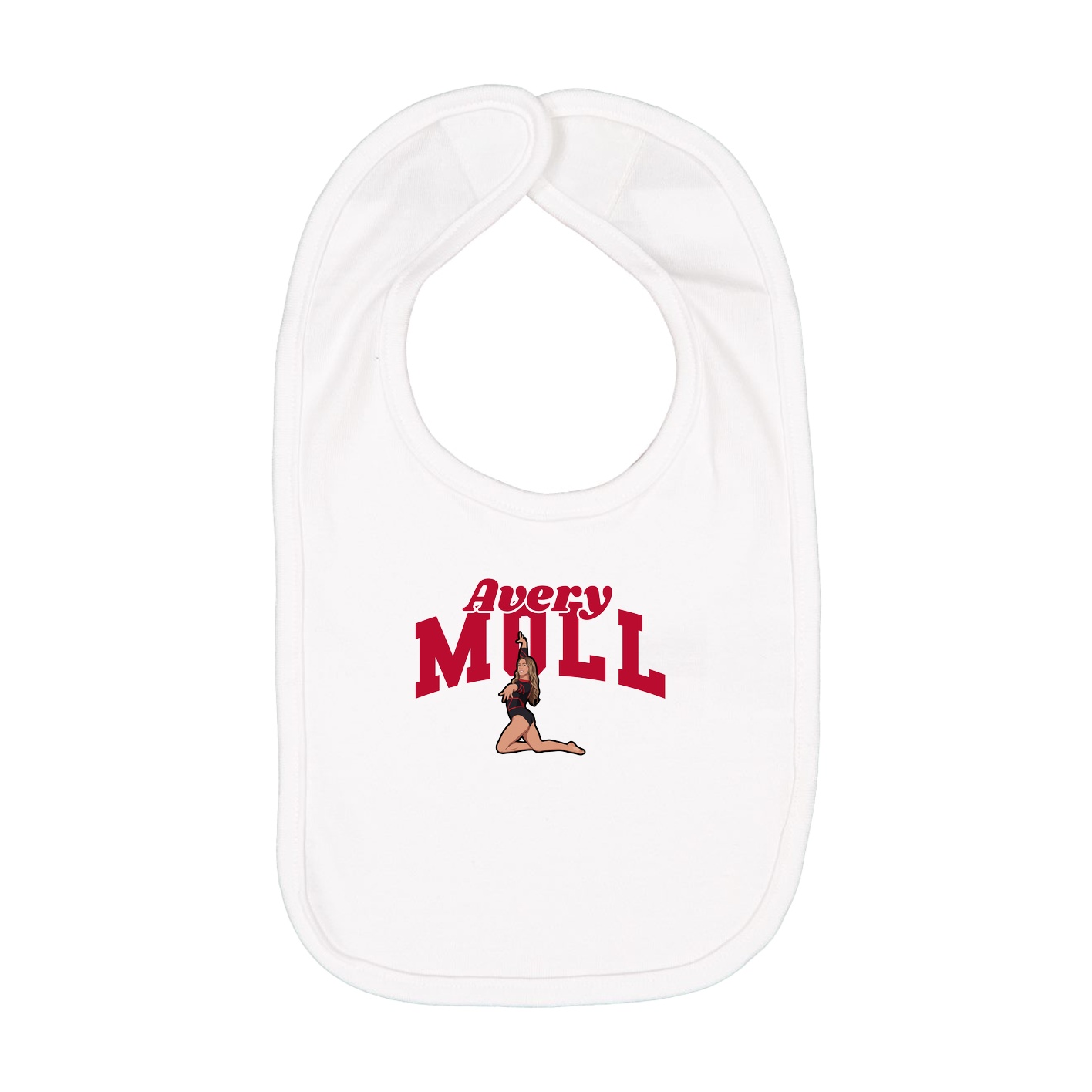Infant Bib — Signature Arch in White