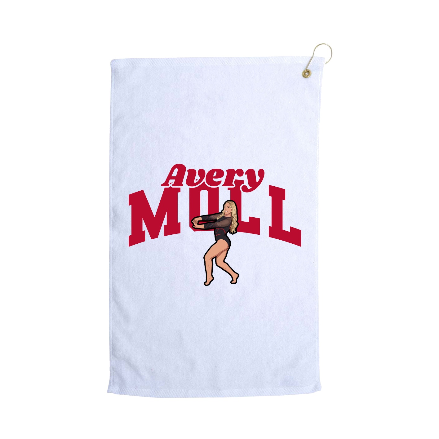 Golf Towel — Signature Arch in White