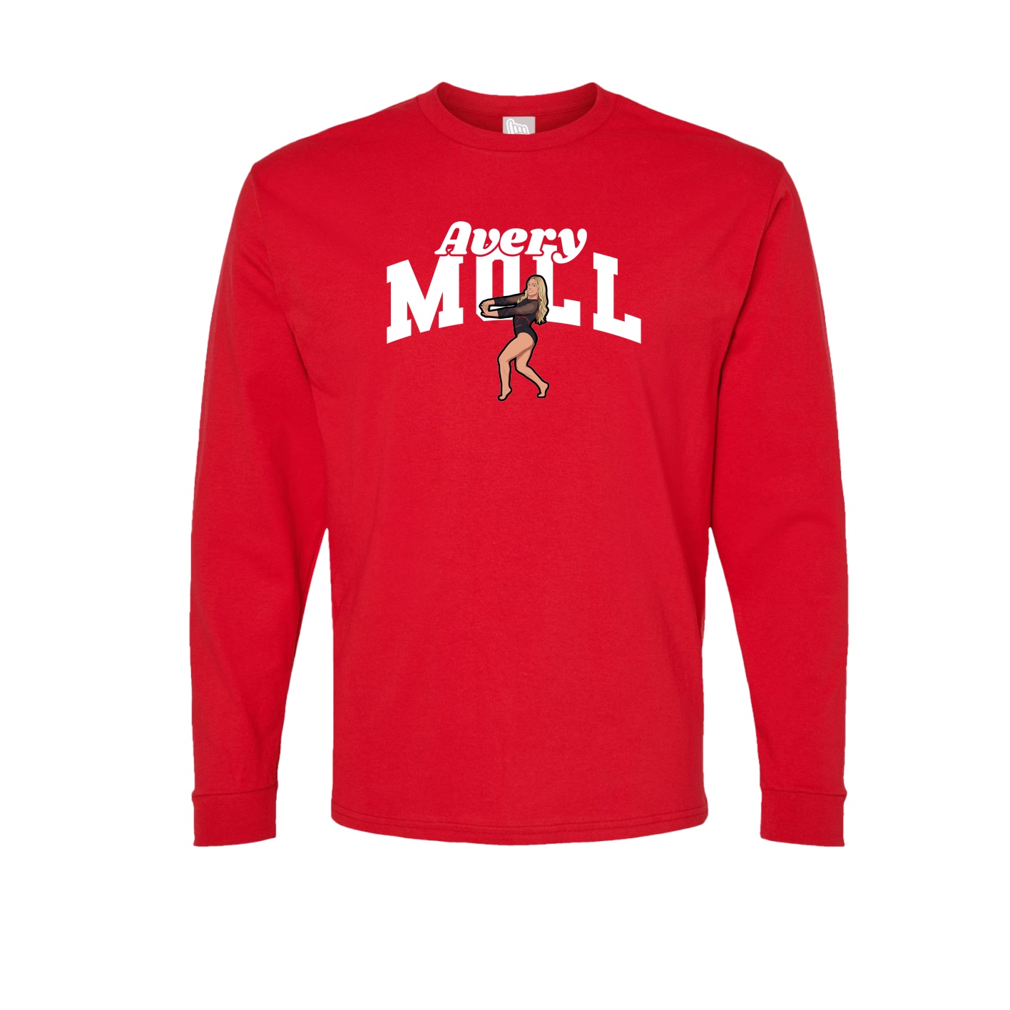 Long Sleeve Tee — Signature Arch in Red