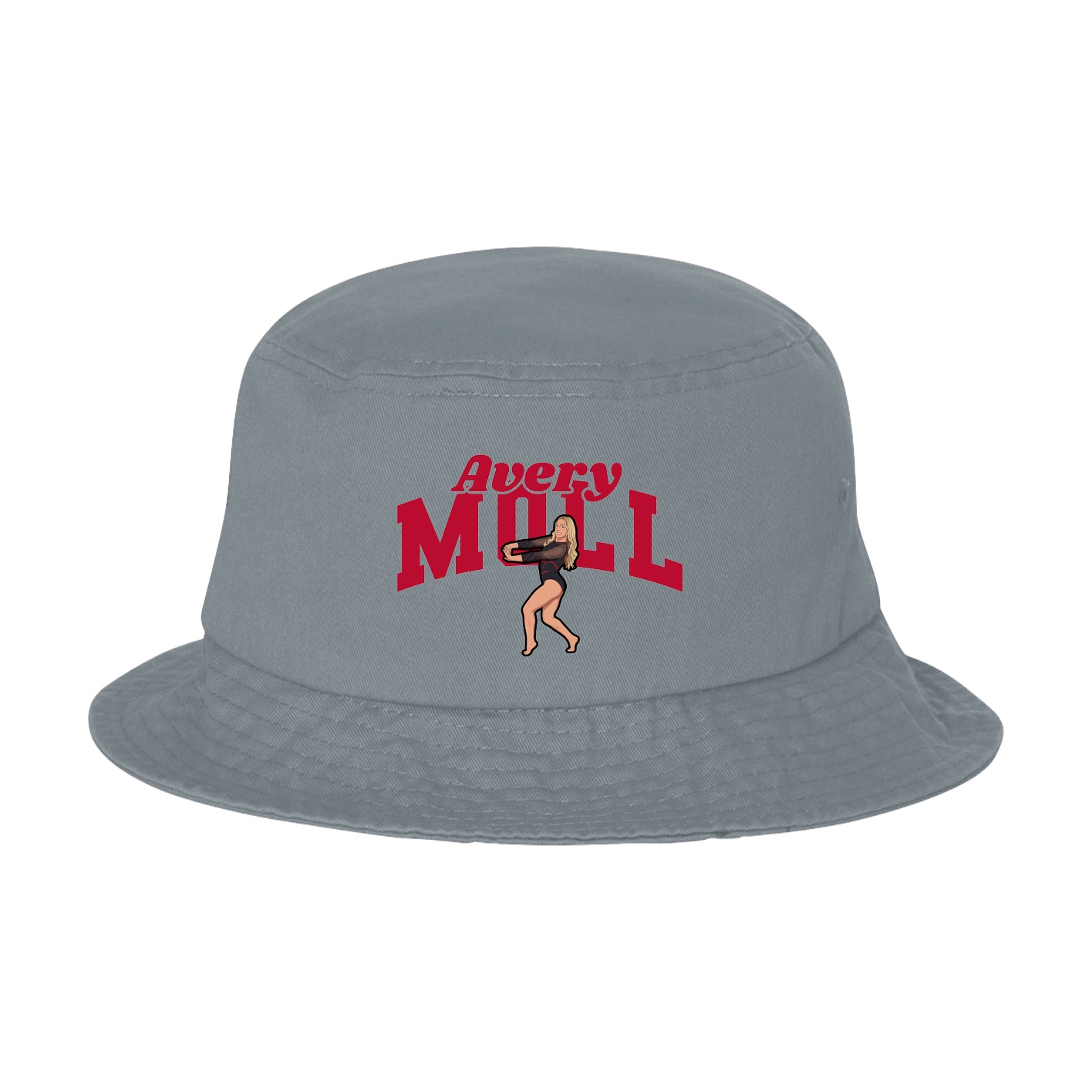 Bucket Cap — Signature Arch in Grey