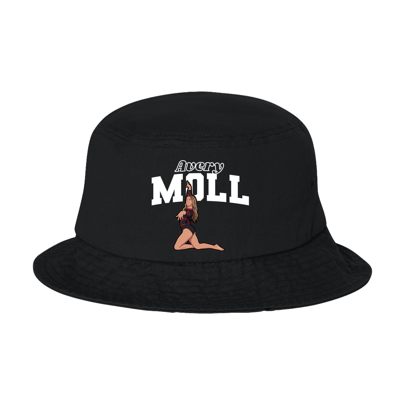 Bucket Cap — Name Arch in Black