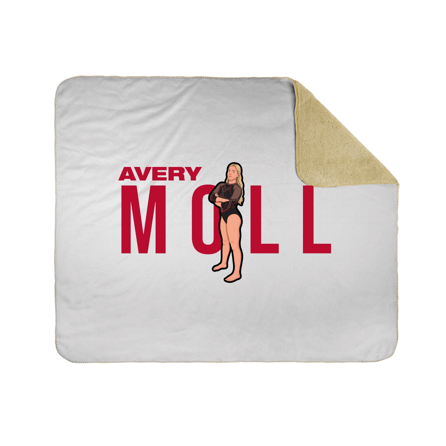 Throw Blanket — Player Name in White