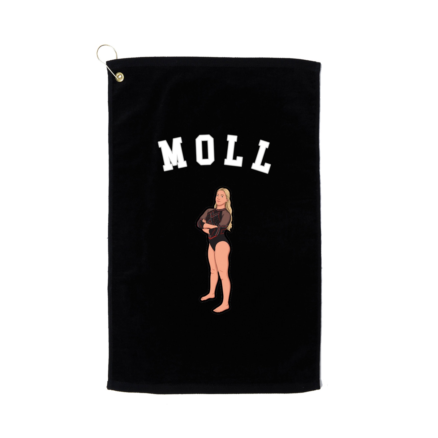 Golf Towel — Shirsey Arch in Black