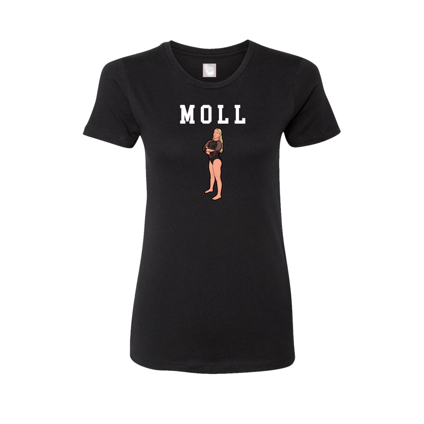 Fitted Women's Tee — Shirsey in Black