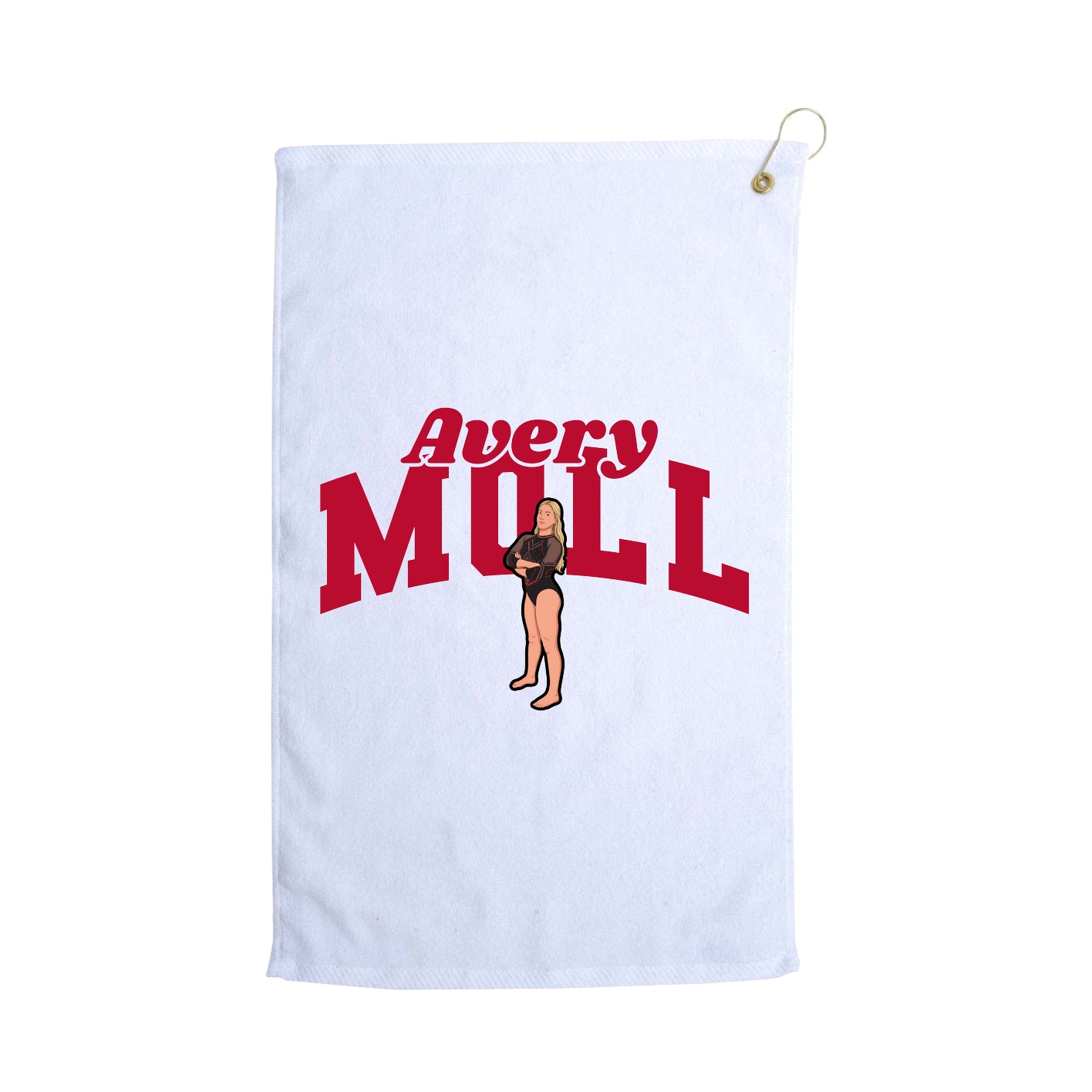 Golf Towel — Signature Arch in White