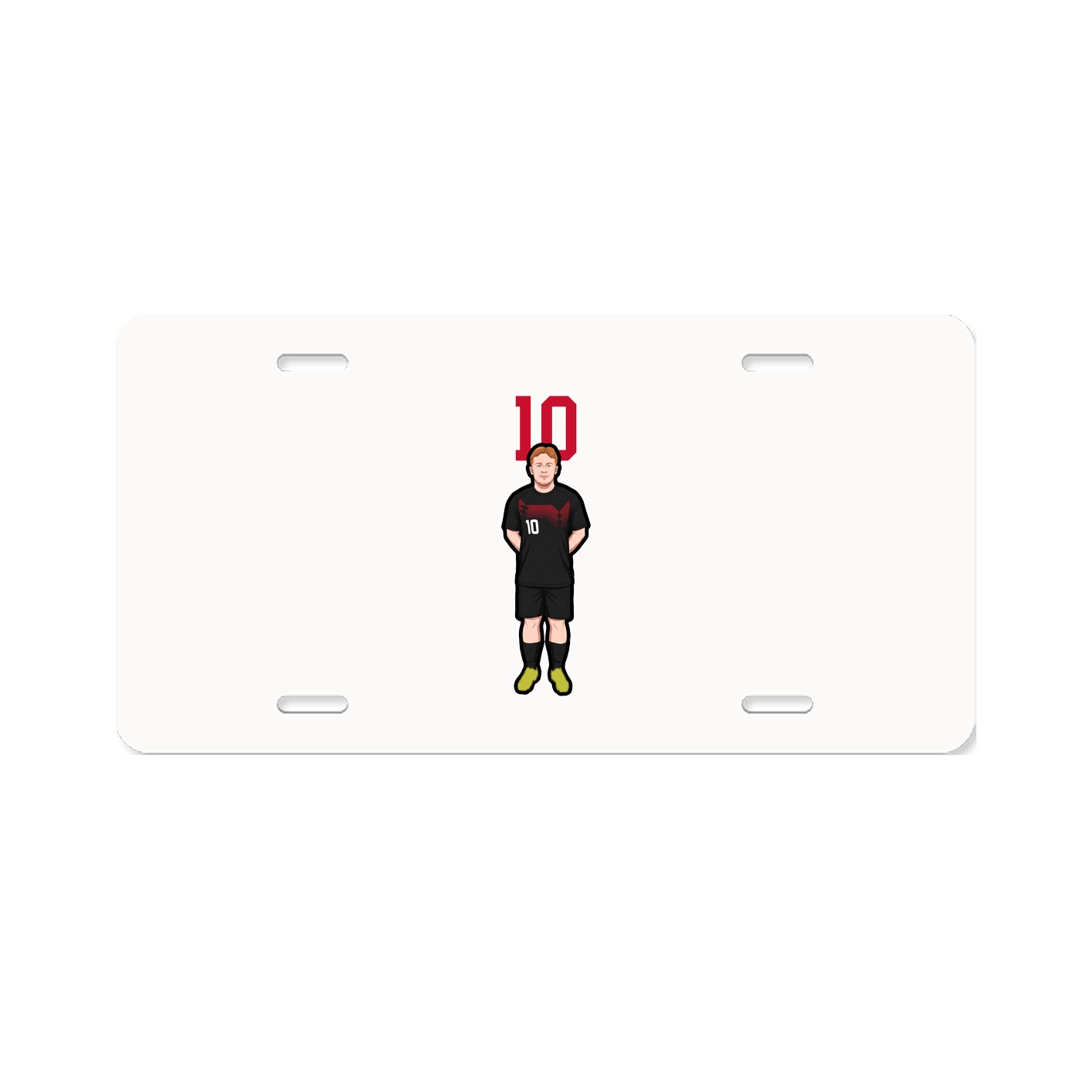 License Plate — Number Top in Classic