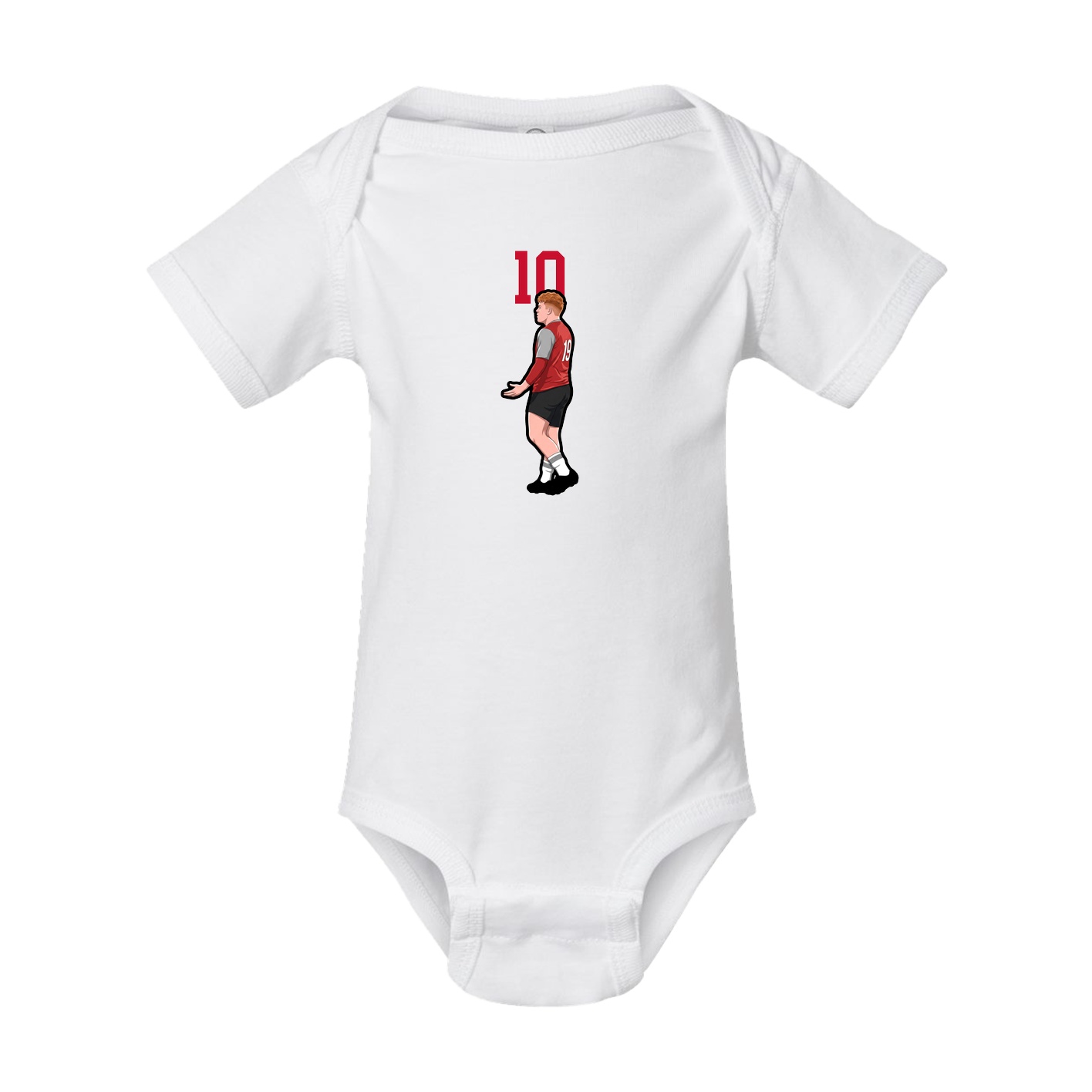 Baby Onesie — Number Top in White